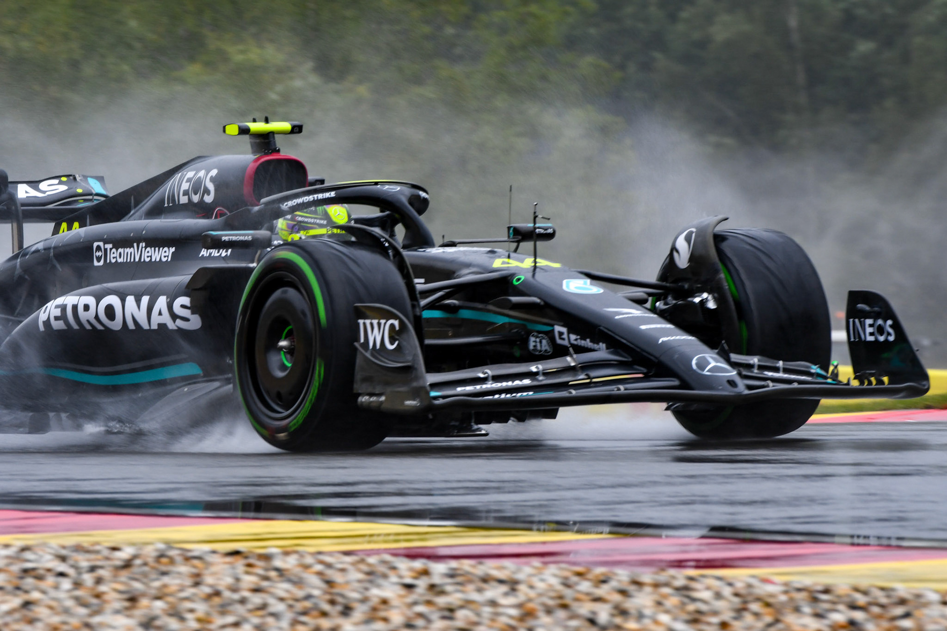 Lewis Hamilton (GBR) Mercedes AMG F1 Team; Formel 1 GP Spa Francorchamps/ Belgien. Freitag, 28.07.2023