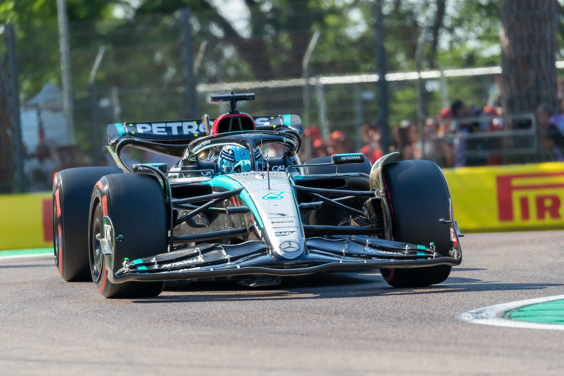 George Russell #63, Mercedes-AMG Petronas F1 Team; F1 GP Imola / Italien Samstag, 18.05.2024