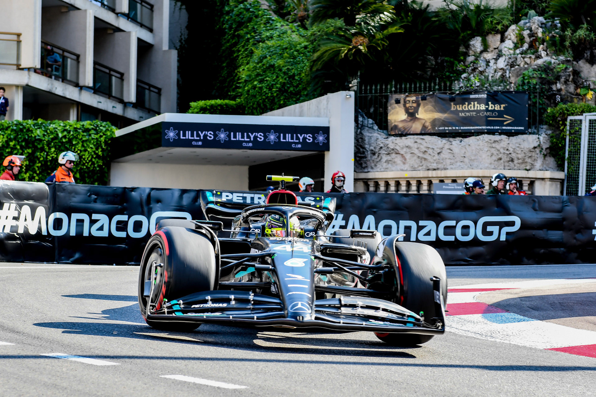 Lewis Hamilton (GBR) Mercedes AMG F1 Team; Formel 1 GP Monaco. Freitag 26.05.2023