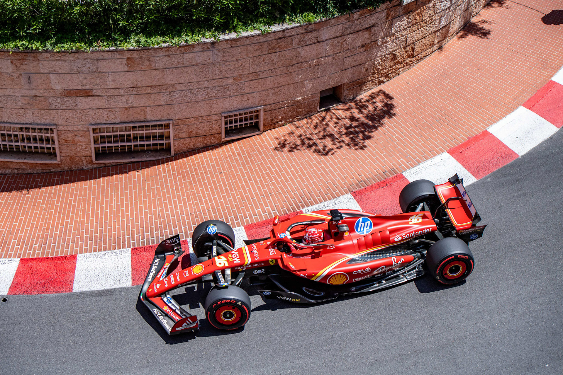 Charles Leclerc #16, Scuderia Ferrari; Formel1 GP Monaco Samstag, 25.05.2024