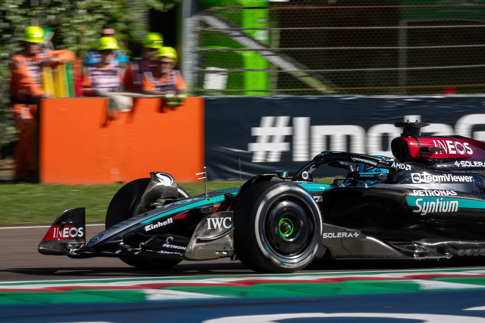 George Russell #63, Mercedes-AMG Petronas F1 Team; F1 GP Imola / Italien Freitag, 17.05.2024