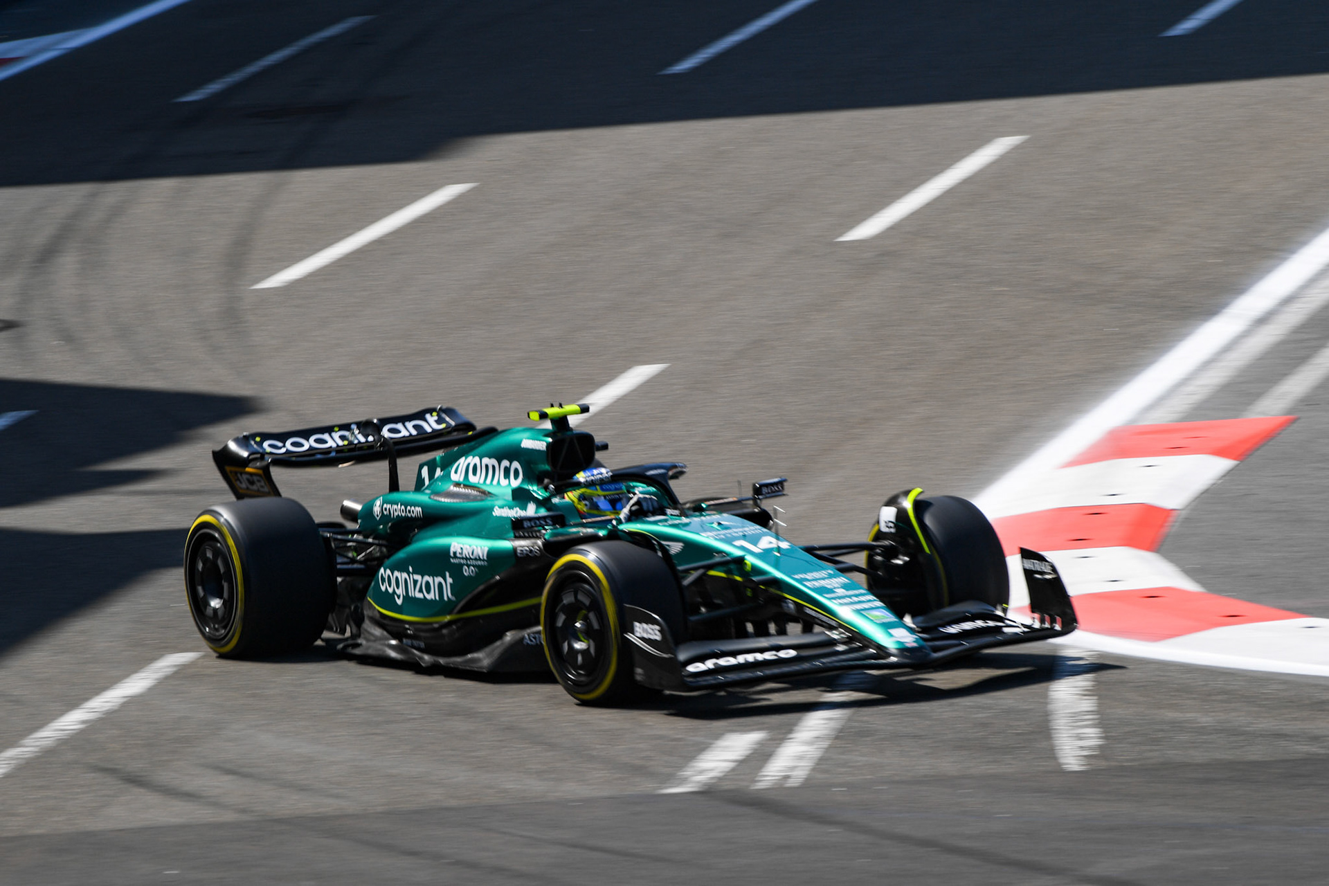 Fernando Alonso (ESP) Aston Martin Formula One Team; Formel 1 GP Baku Azerbaijan. Freitag 28.04.2023