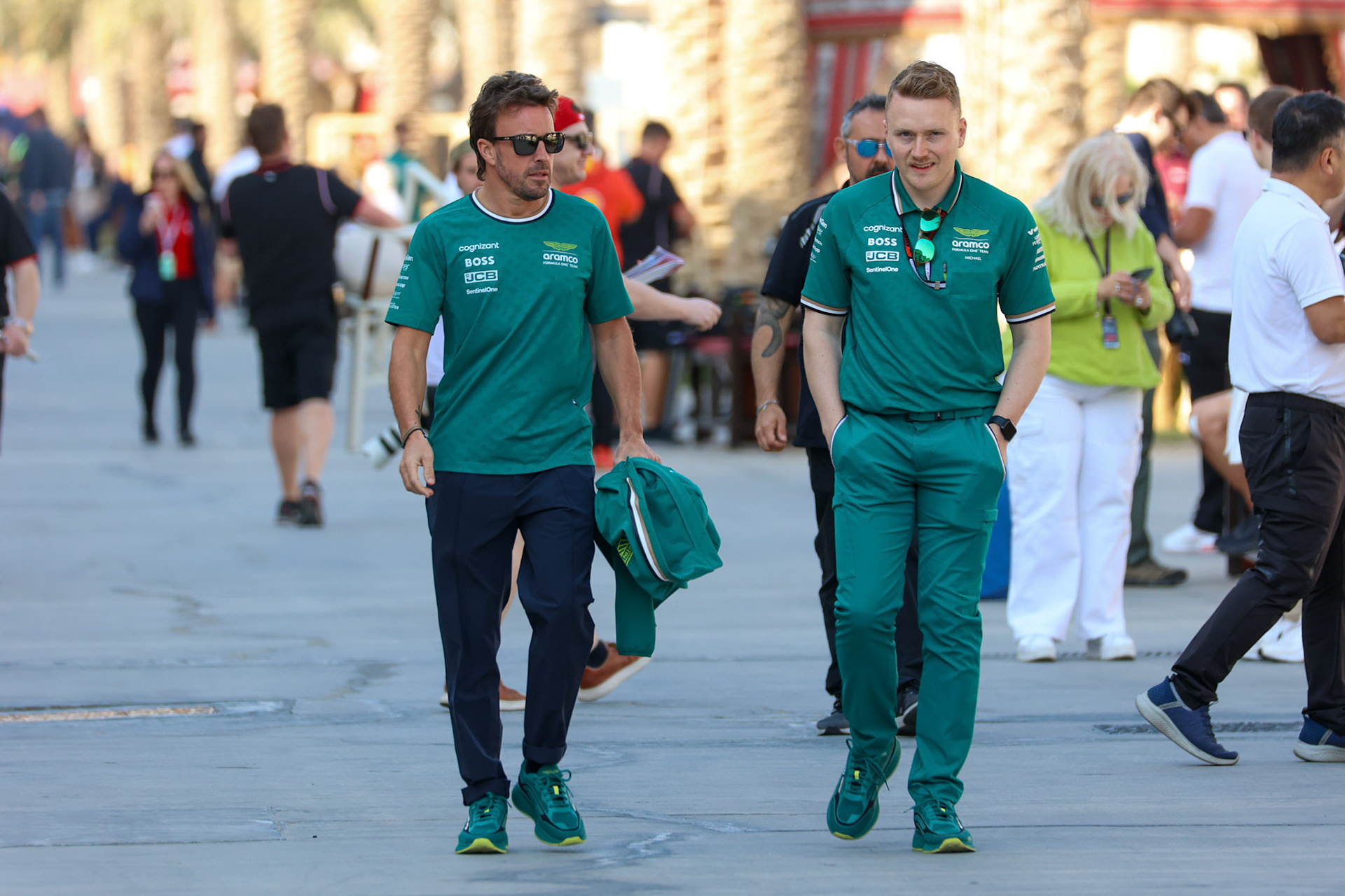 Fernando Alonso #14, Aston Martin Aramco F1 Team; Formel 1 GP Bahrain. Mittwoch 28.02.2024
