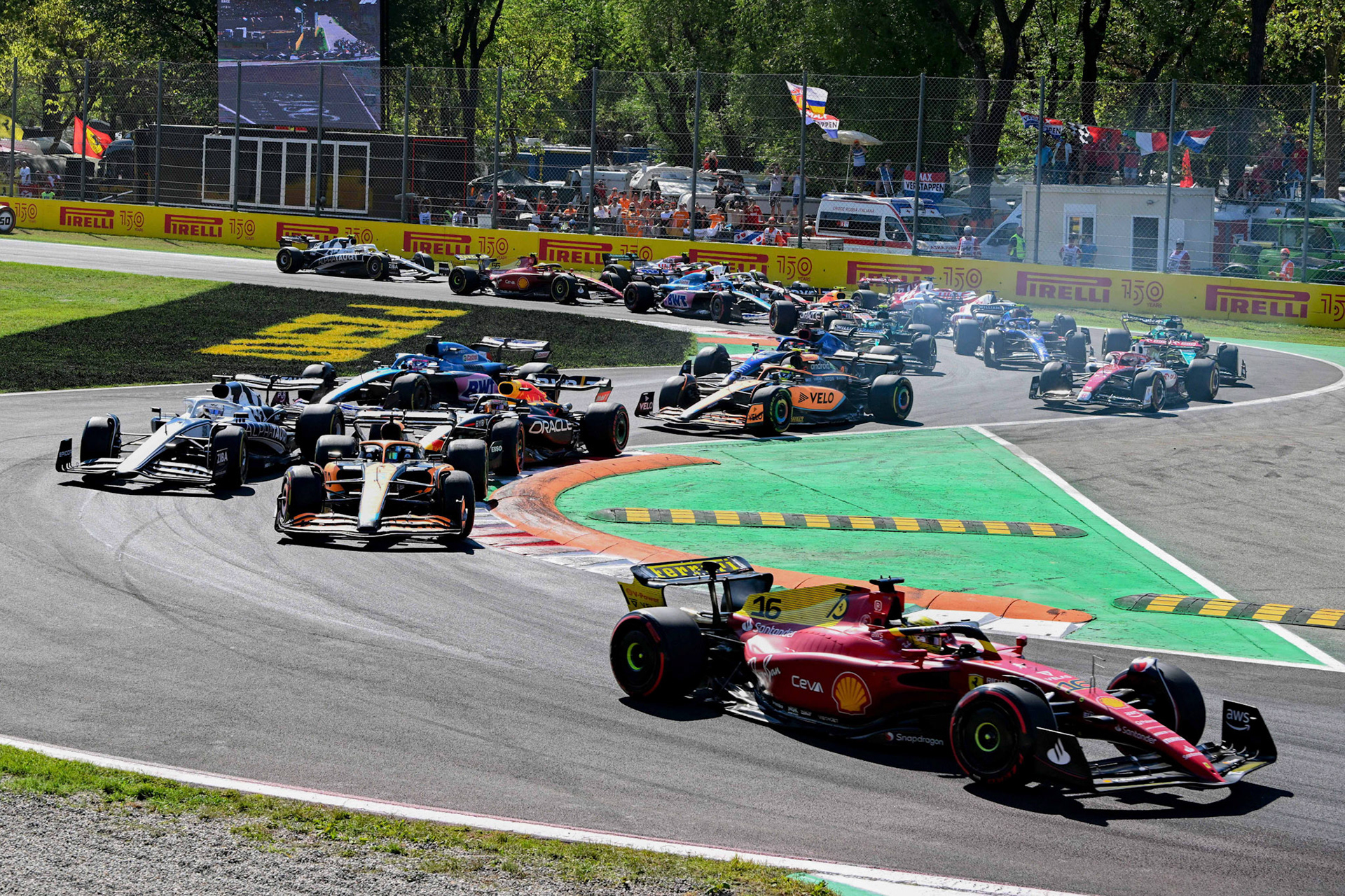 Charles Leclerc (MCO) Scuderia Ferrari; Formel 1 GP Italien Monza, Sonntag, 11.09.2022