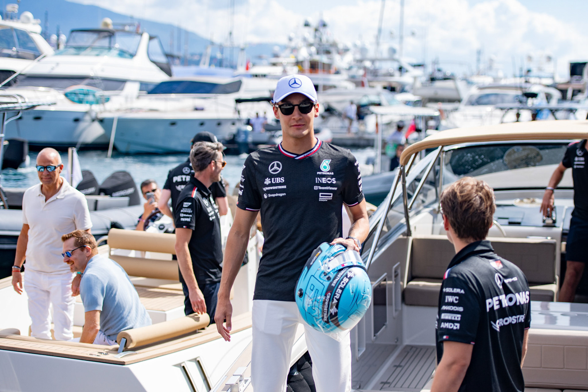 George Russell #63, Mercedes-AMG Petronas F1 Team; Formel1 GP Monaco Samstag, 25.05.2024