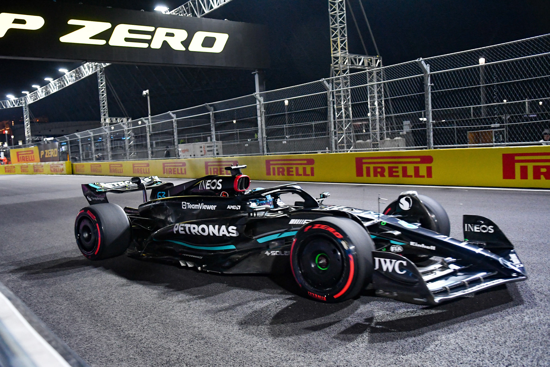 George Russell (GBR) Mercedes AMG F1 Team; Formel 1 GP USA Las Vegas. Samstag 18.11.2023
