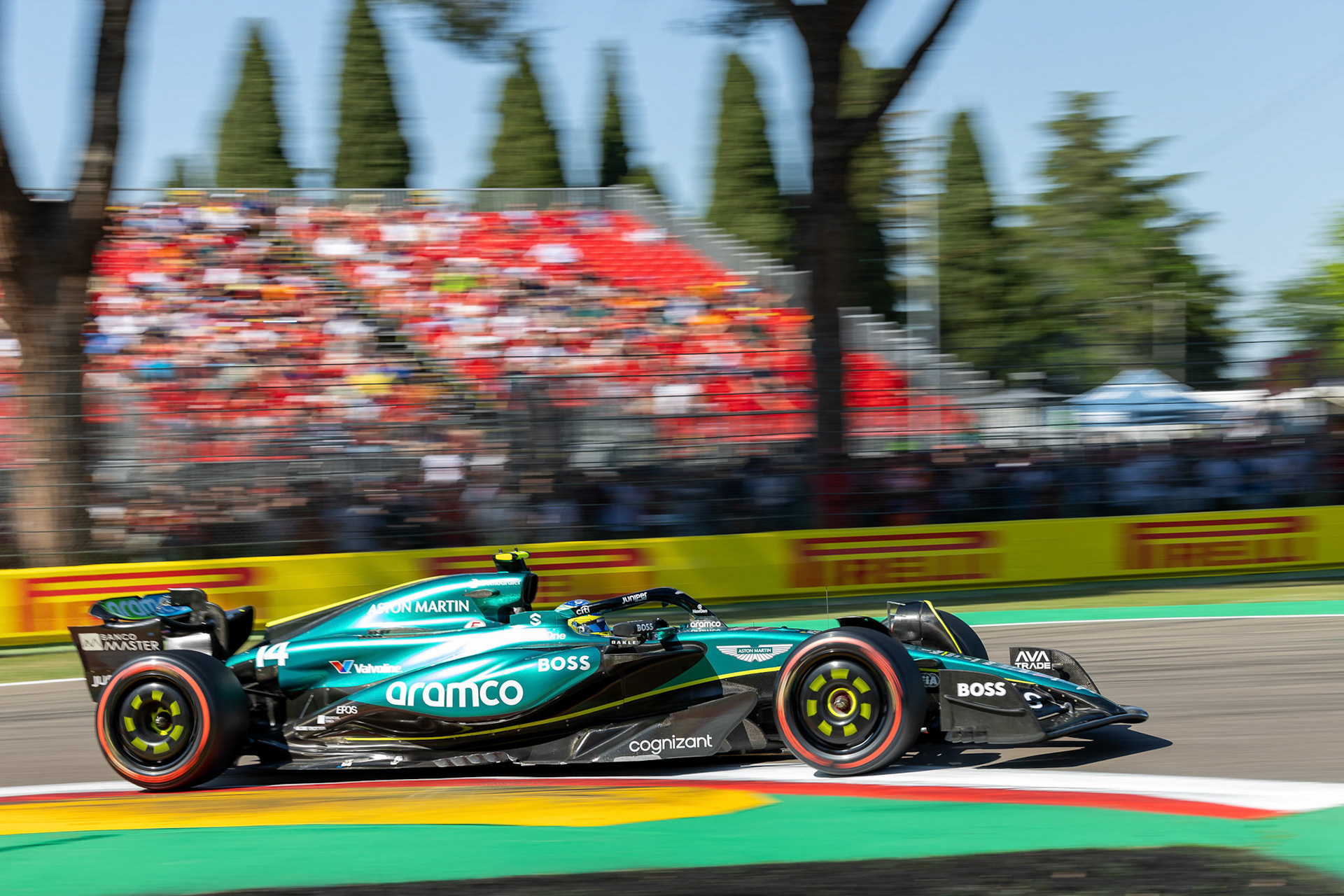 Fernando Alonso #14, Aston Martin Aramco F1 Team; F1 GP Imola / Italien Samstag, 18.05.2024