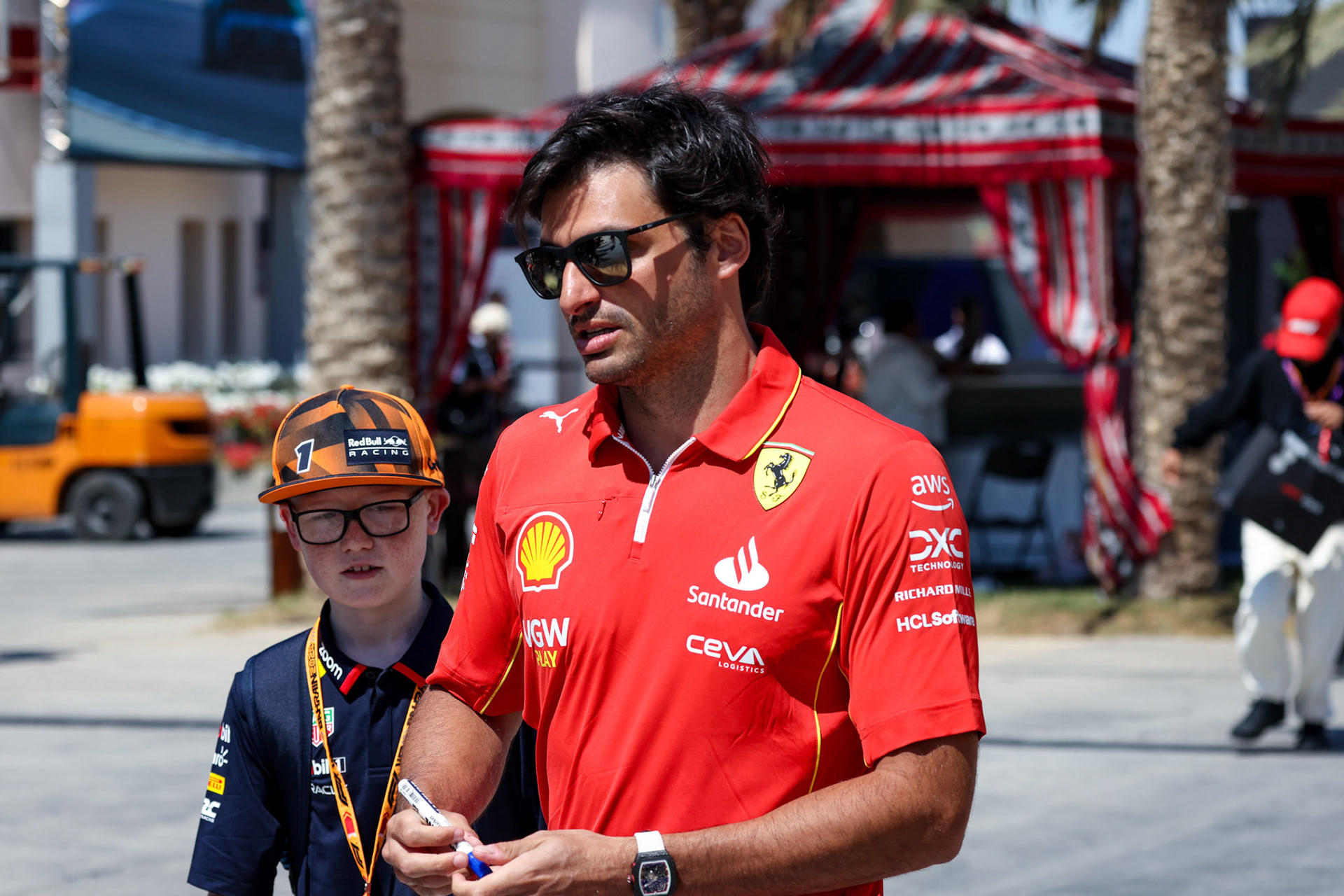 Carlos Sainz #55, Scuderia Ferrari; Formel 1 GP Bahrain. Freitag 01.03.2024