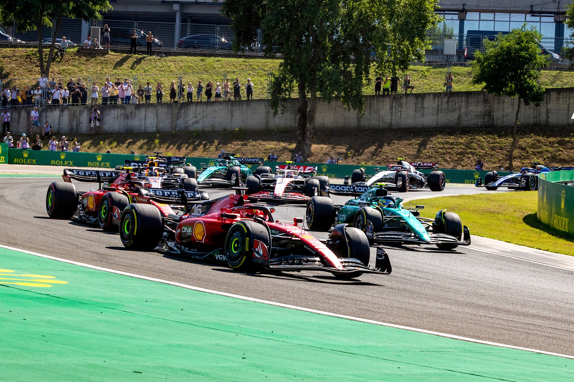 Rennstart; Formel 1 GP Budapest / Ungarn. Sonntag, 23.07.2023