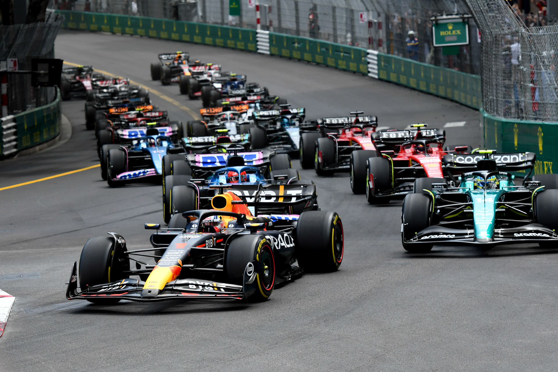 Max Verstappen (NED) Red Bull Racing; Formel 1 GP Monaco. Sonntag 28.05.2023