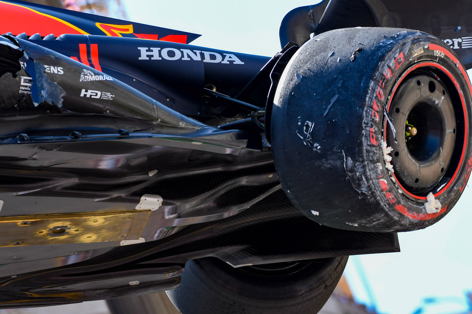 Sergio Perez (MEX) Red Bull Racing Unterboden; Formel 1 GP Monaco. Samstag 27.05.2023