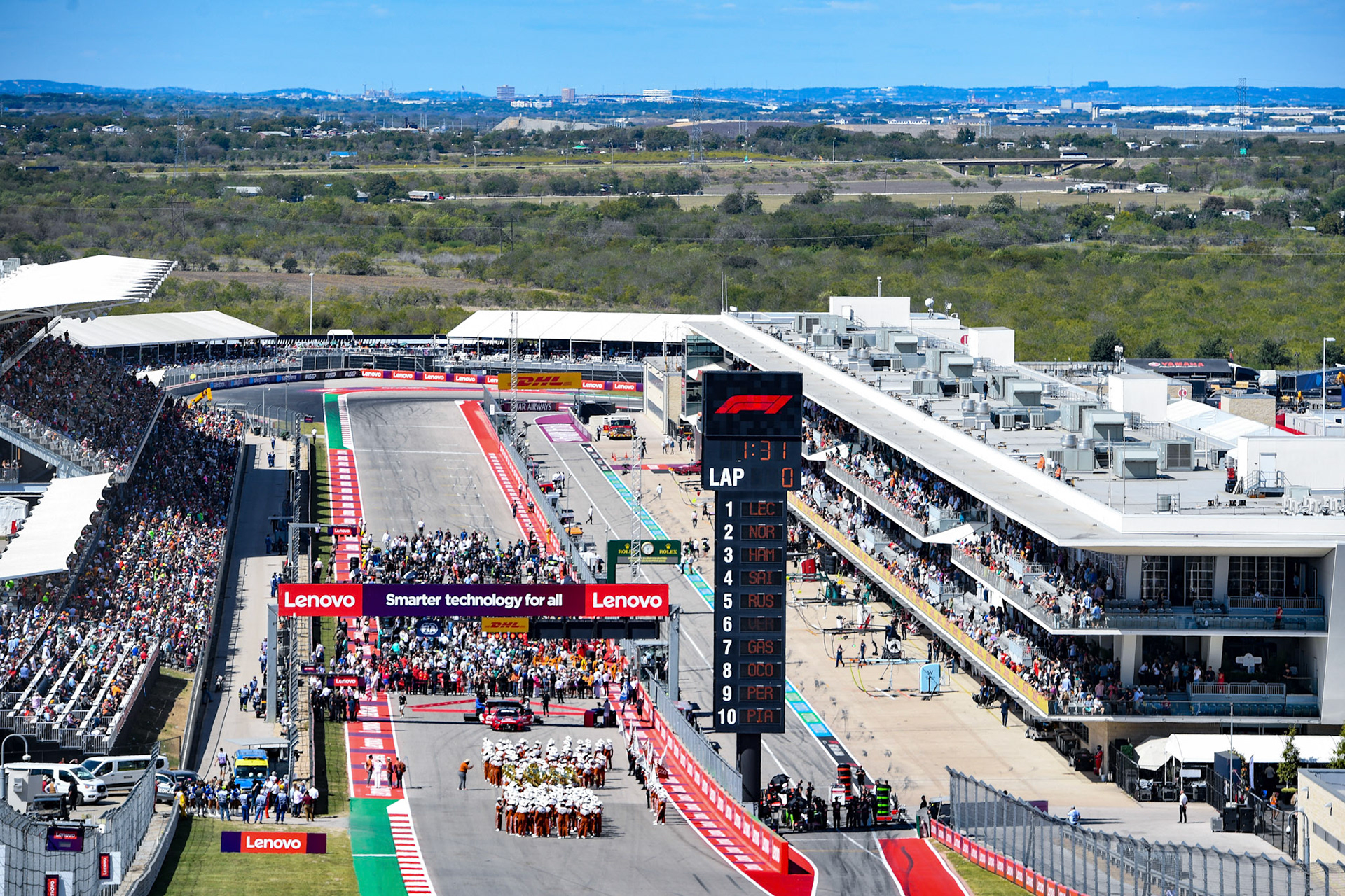Rennstart; Formel 1 GP USA Austin Texas. Sonntag 22.10.2023