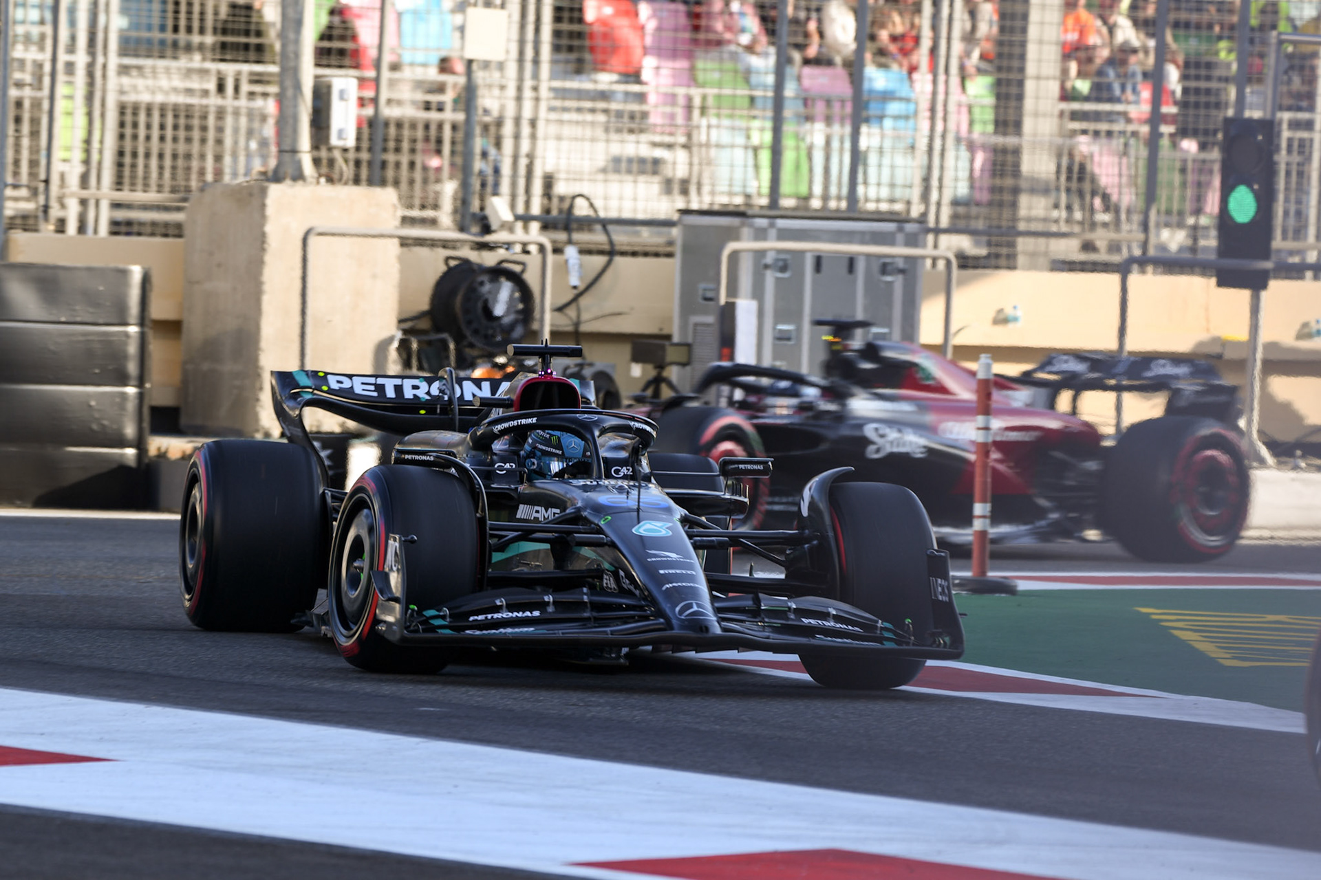George Russell (GBR) Mercedes AMG F1 Team; Formel 1 GP Baku Azerbaijan. Freitag 28.04.2023