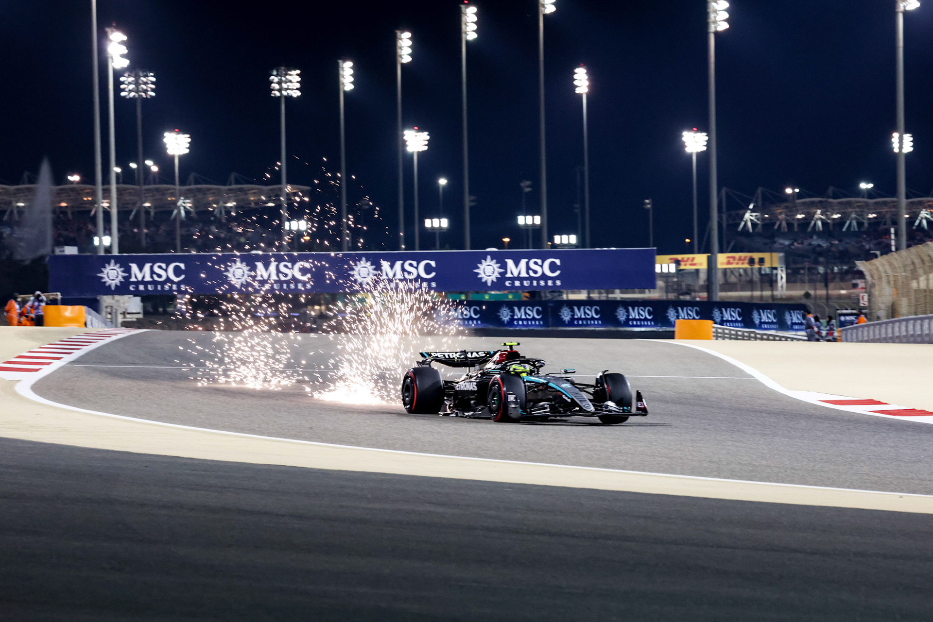 Lewis Hamilton #44, Mercedes-AMG Petronas F1 Team; Formel 1 GP Bahrain. Samstag 02.03.2024
