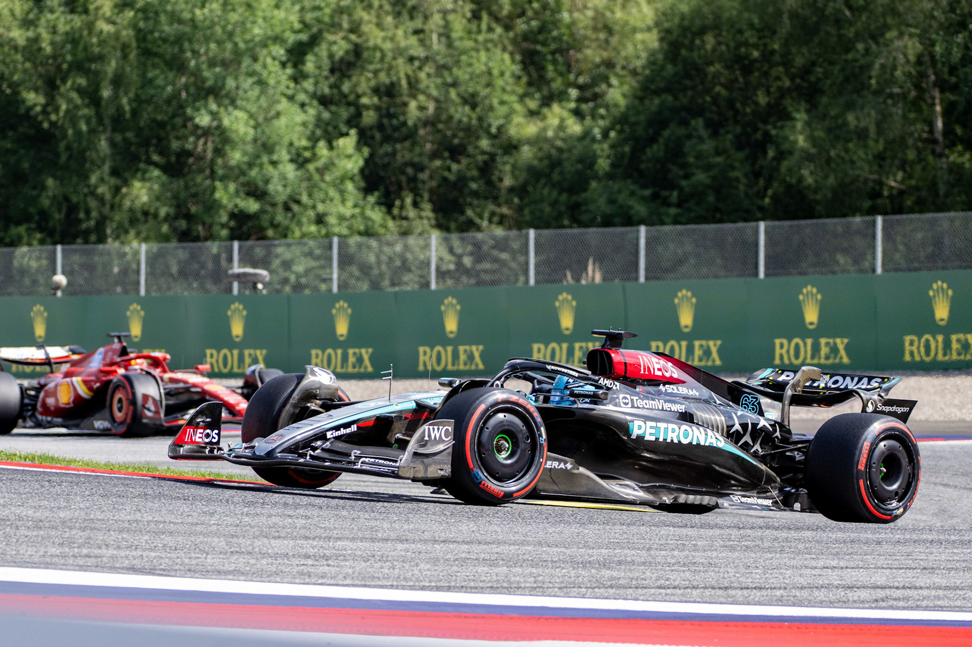 George Russell #63, Mercedes-AMG Petronas F1 Team;Formel 1 GP Austria / Österreich. Samstag, 29.06.2024