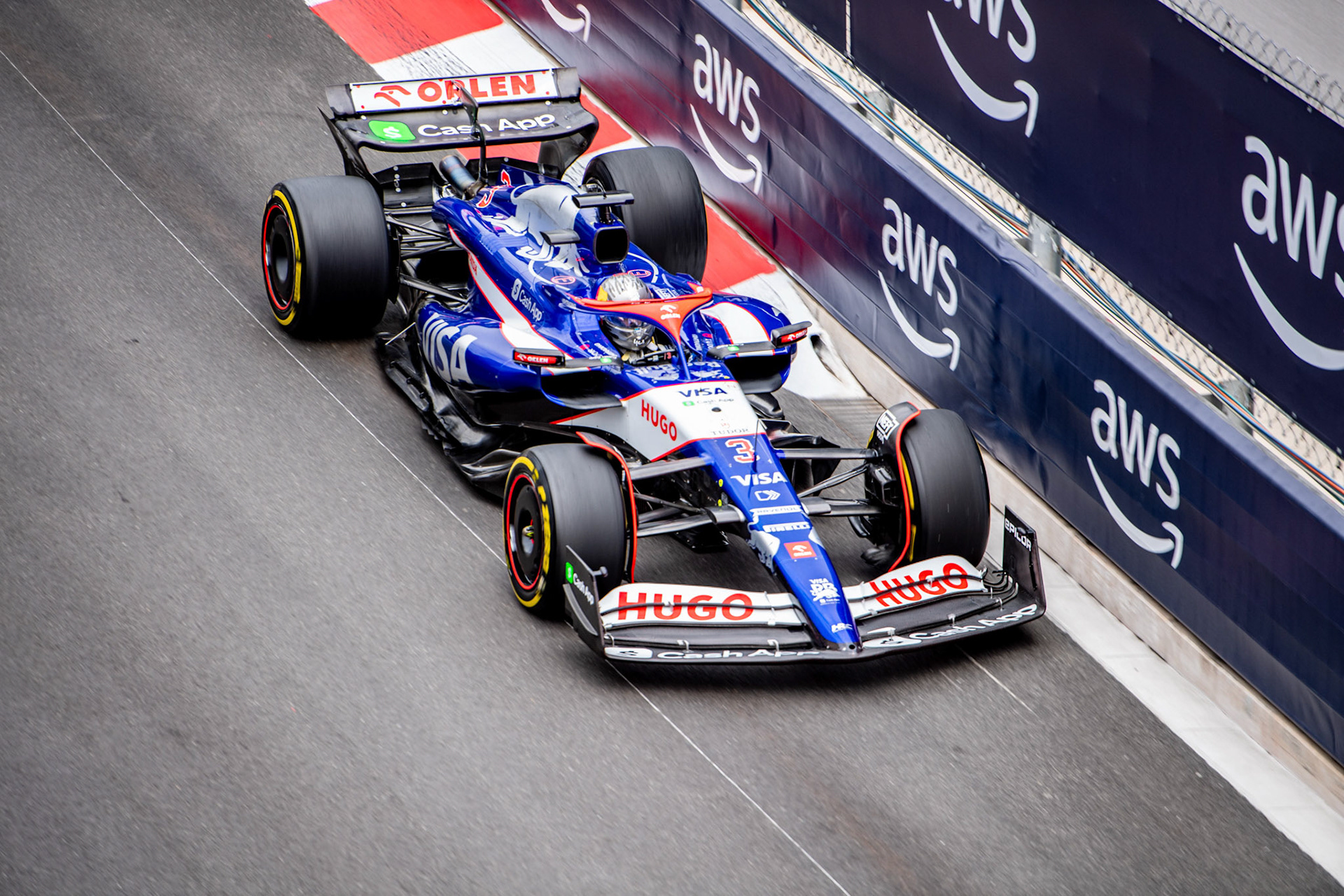 Daniel Ricciardo, #3, Visa Cash App RB Formula One Team; Formel1 GP Monaco Freitag, 24.05.2024