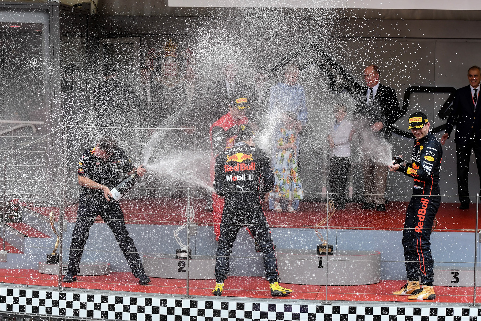 Podium; Formel 1 Monaco am 29.05.2022