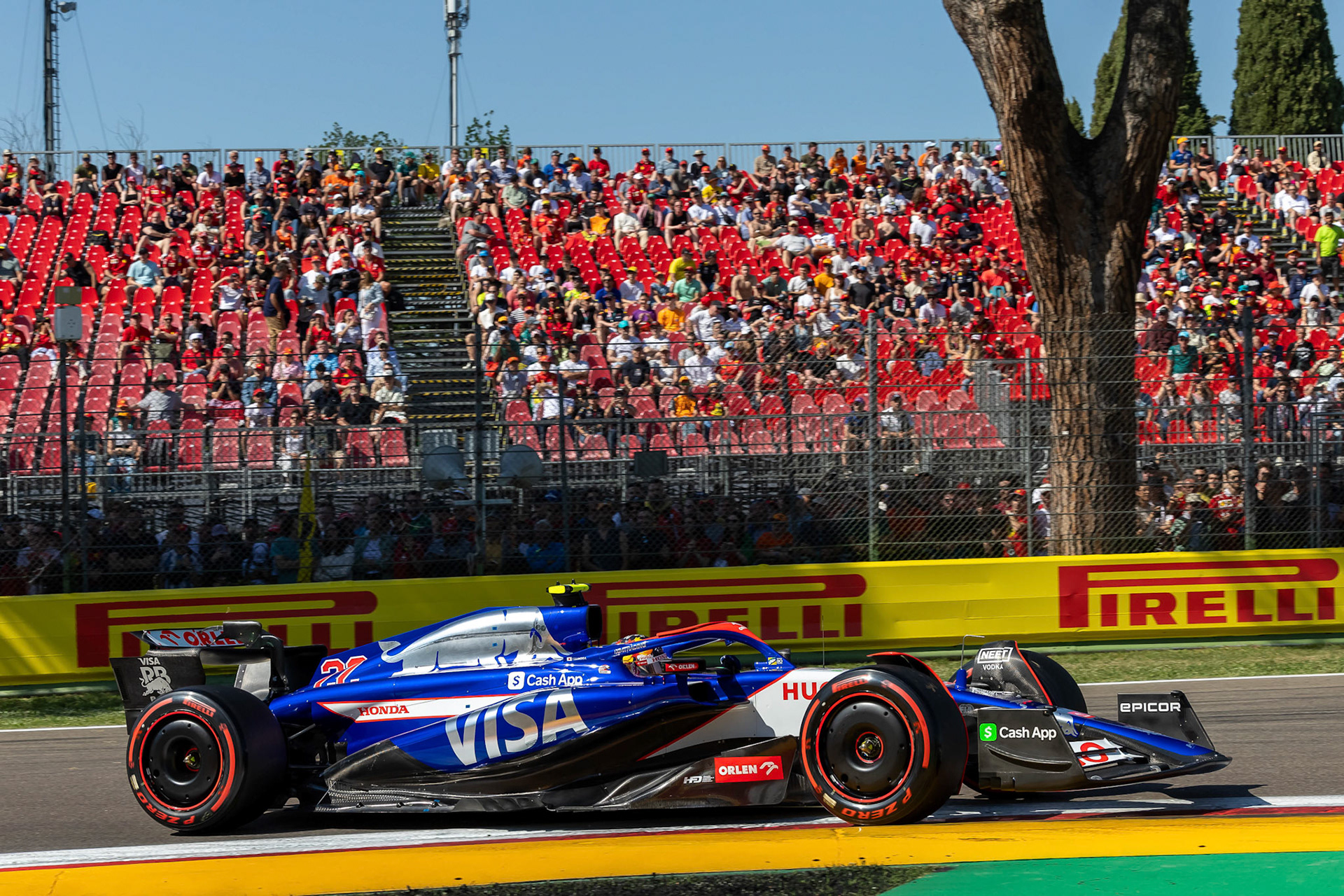 Yuki Tsunoda #22, Visa Cash App RB Formula One Team; F1 GP Imola / Italien Samstag, 18.05.2024