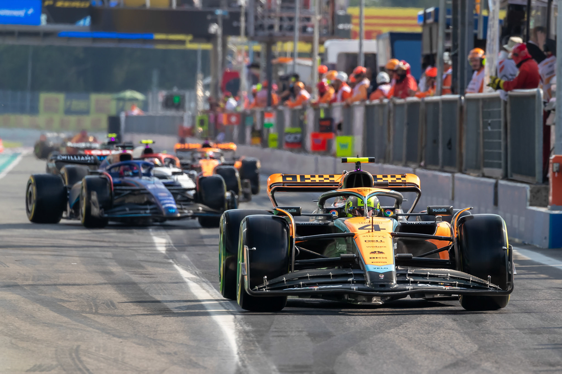 Lando Norris (GBR) McLaren F1 Team; Formel 1 GP Italien / Monza. Samstag, 02.09.2023