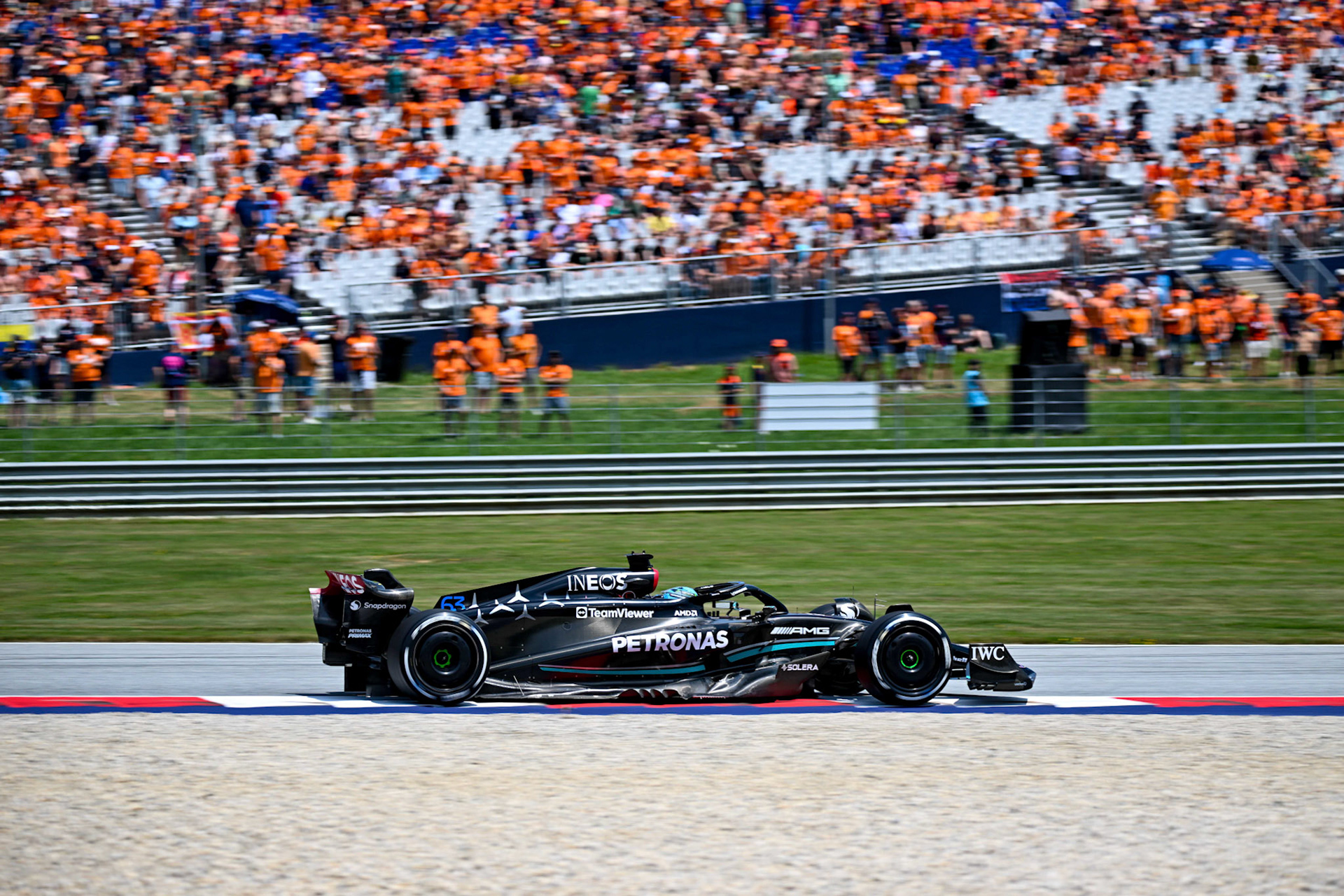 George Russell (GBR) Mercedes AMG F1 Team; Formel 1 GP Austria / Österreich. Freitag, 30.06.2023