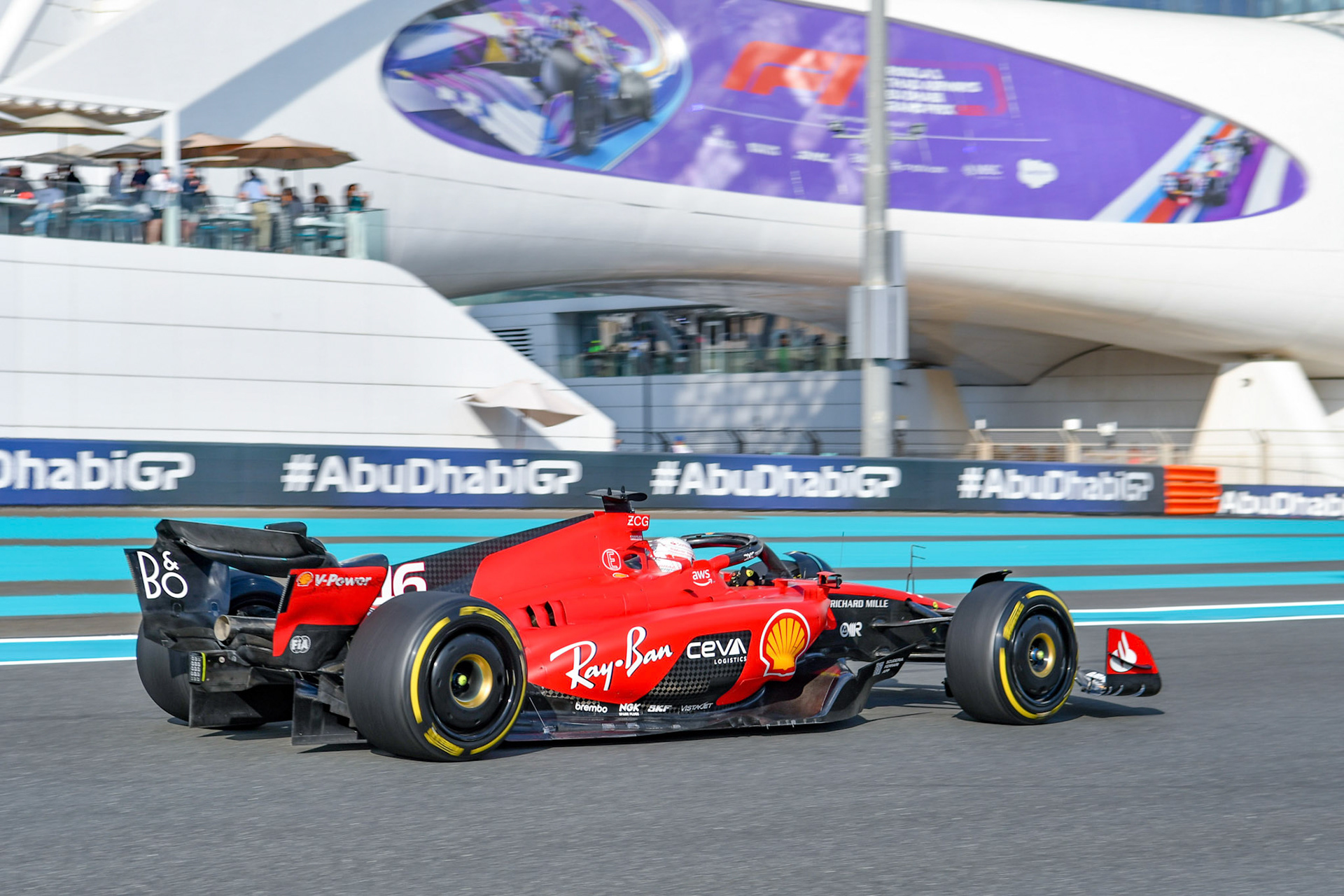 Charles Leclerc (MCO) Scuderia Ferrari;Formel 1 GP Abu Dhabi. Samstag 25.11.2023