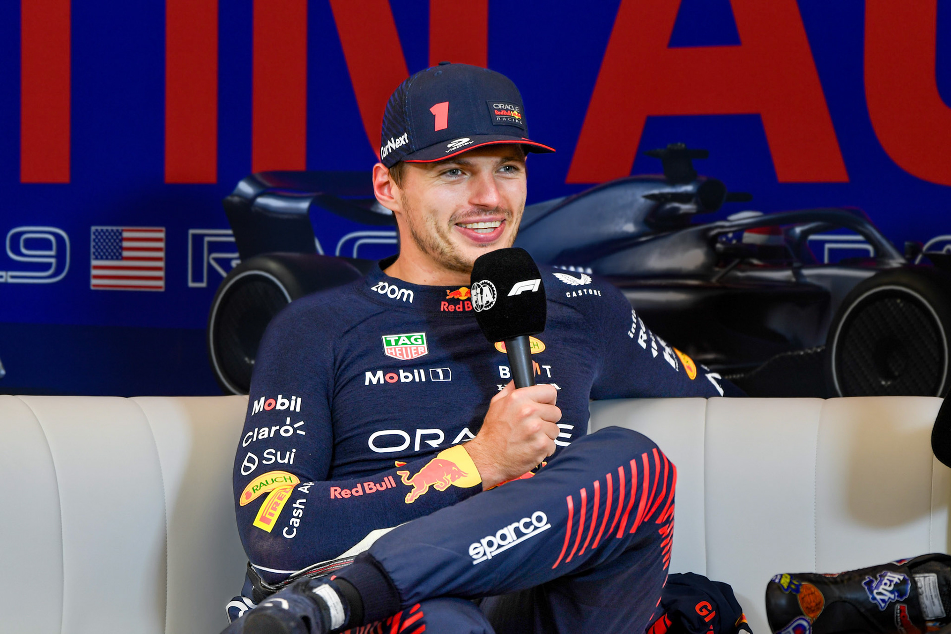 Max Verstappen (NED) Red Bull Racing;Formel 1 GP USA Austin Texas. Sonntag 22.10.2023