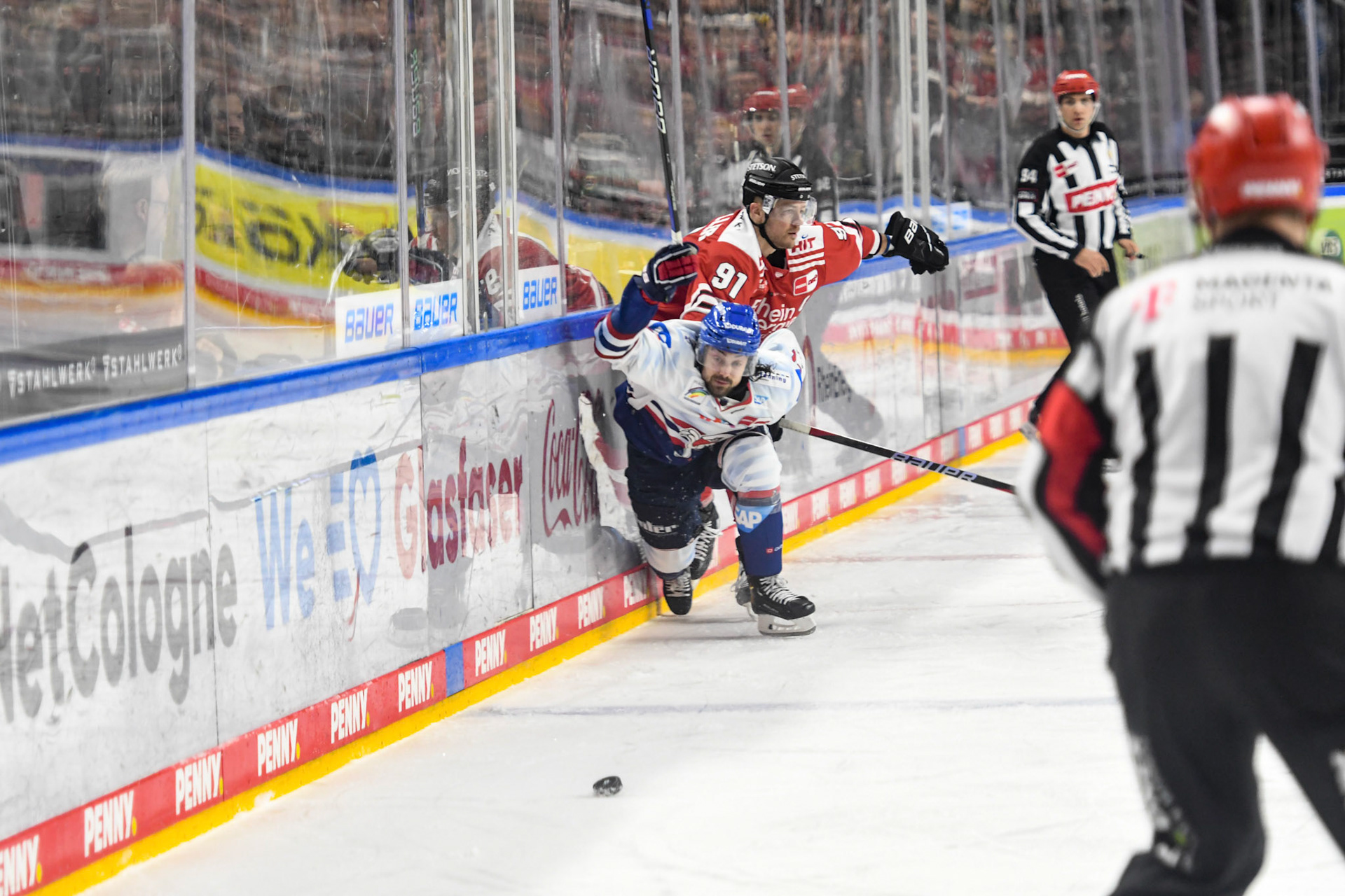 Matthias Plachta; DEL Kölner Haie - Adler Mannheim, 17.03.2023