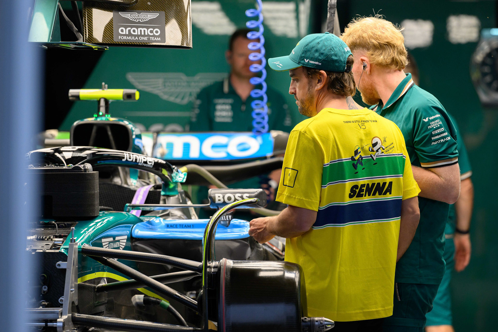 Fernando Alonso #14, Aston Martin Aramco F1 Team; F1 GP Imola / Italien Donnerstag, 16.05.2024