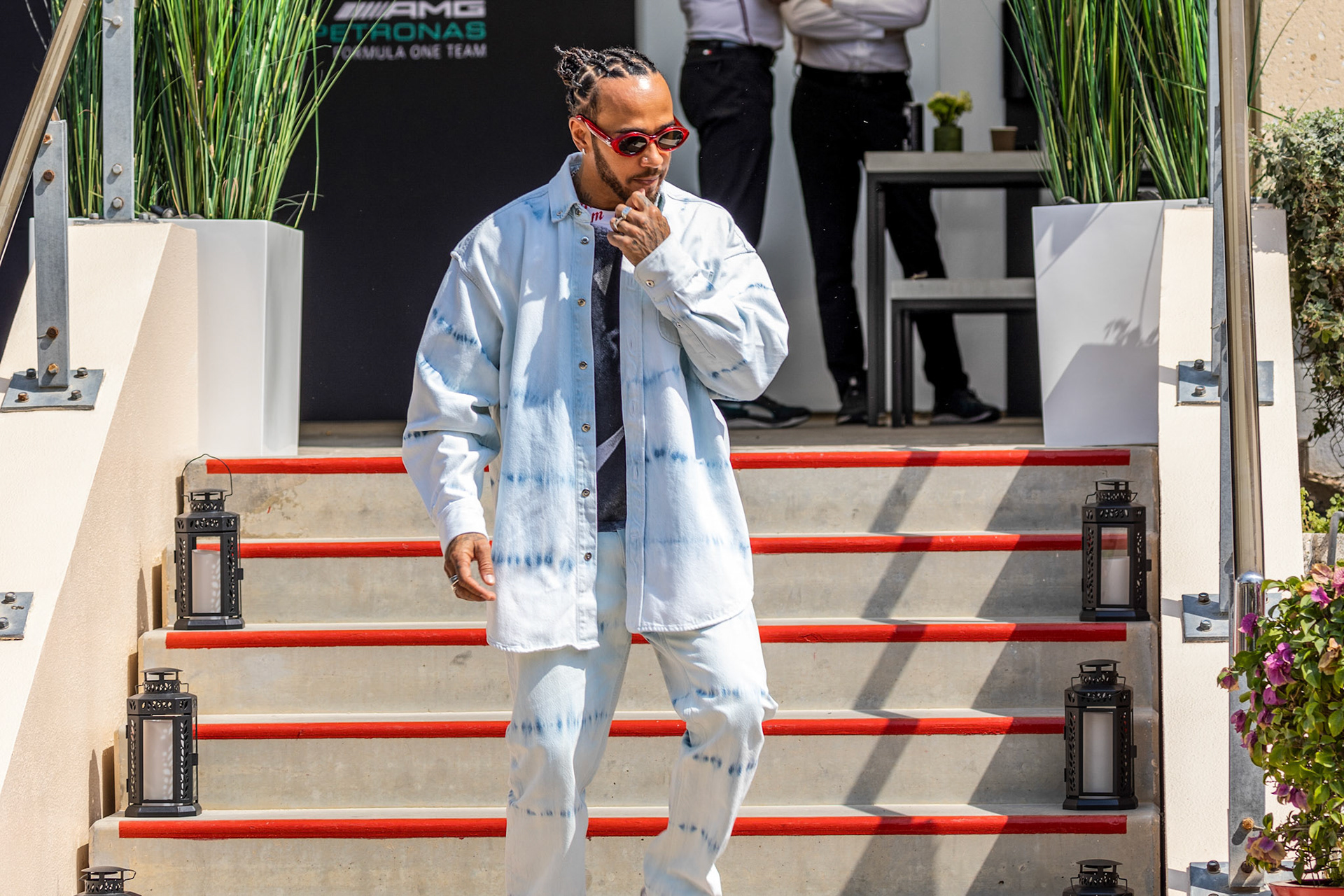 Lewis Hamilton (GBR) Mercedes AMG F1 Team; Formel 1 GP Bahrain. Samstag 04.03.2023