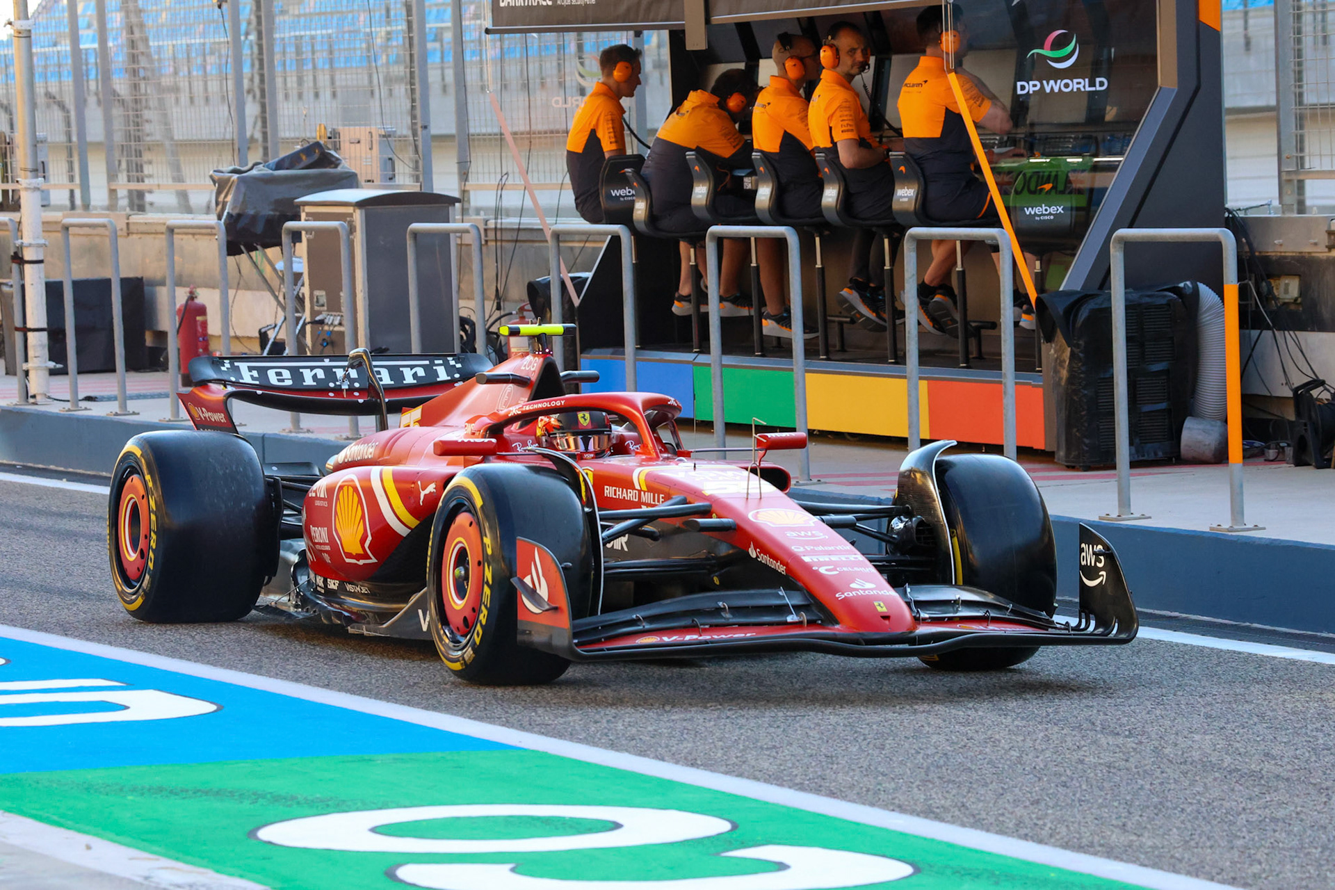 Carlos Sainz #55, Scuderia Ferrari; Formel 1 Pre-Season Tests Bahrain. Mittwoch, 21.02.2024