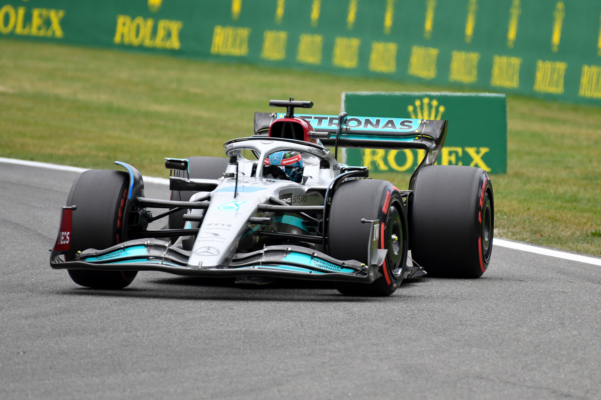 George Russell (GBR) Merceds AMG Petronas F1 Team; Formel 1 GP Belgien. Samstag, 27.08.2022