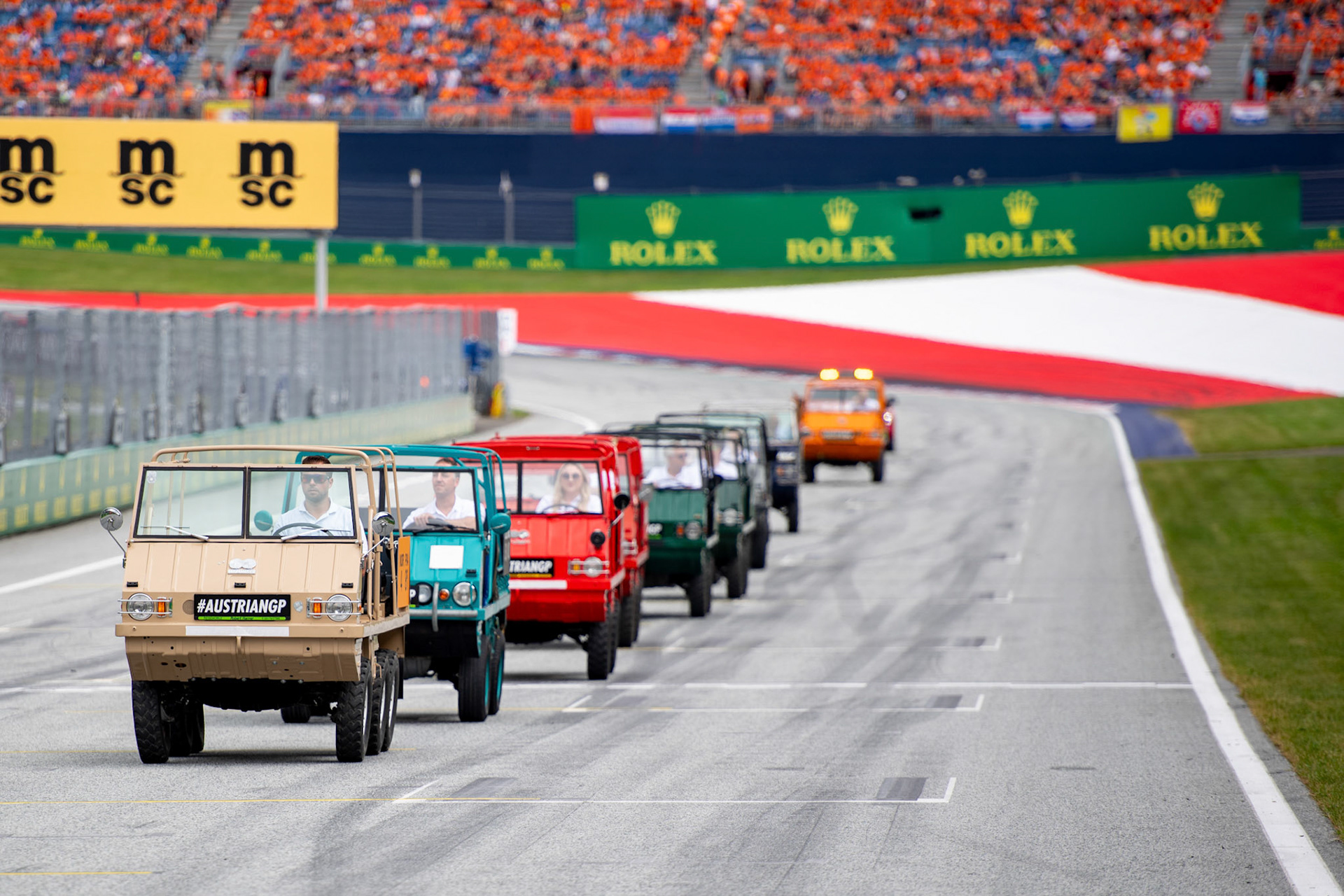 Fahrerparade; Formel 1 GP Austria / Österreich. Sonntag, 02.07.2023