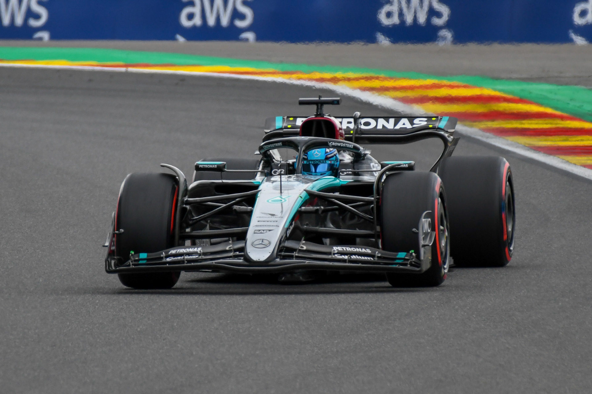 George Russell #63, Mercedes-AMG Petronas F1 Team;Formel 1 GP Spa / Belgien. Freitag, 26.07.2024