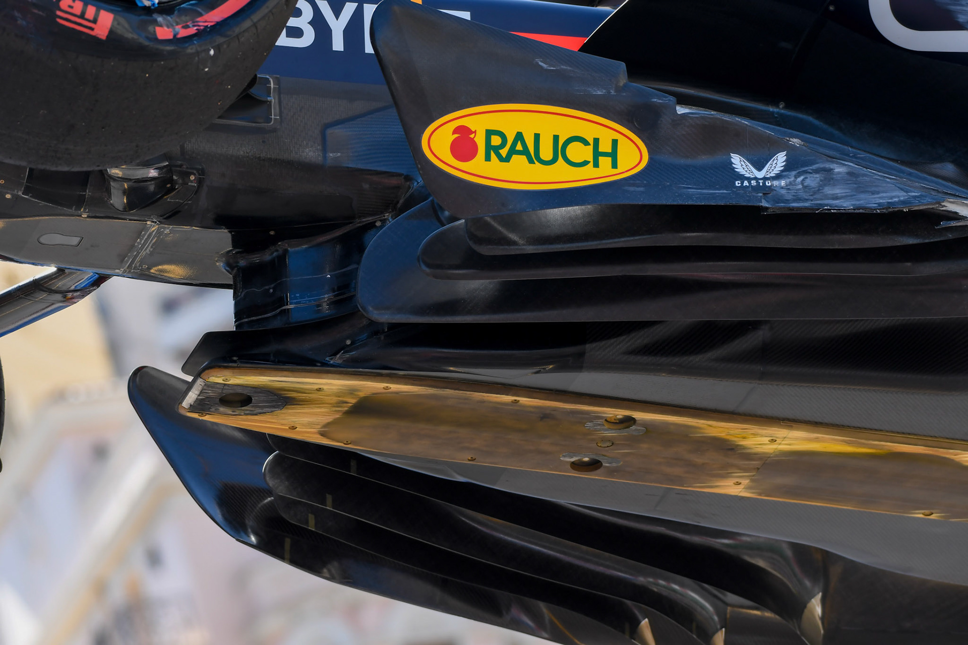 Sergio Perez (MEX) Red Bull Racing Unterboden; Formel 1 GP Monaco. Samstag 27.05.2023