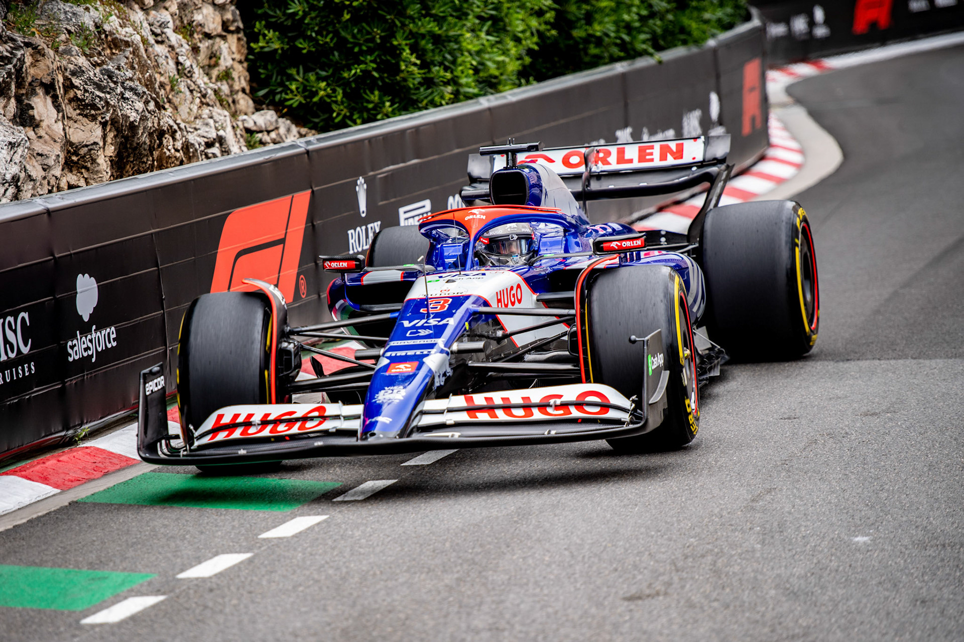 Daniel Ricciardo, #3, Visa Cash App RB Formula One Team; Formel1 GP Monaco Freitag, 24.05.2024