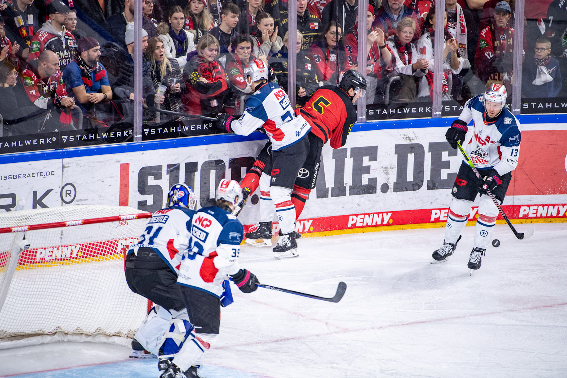 Robin van Calster; DEL Kölner Haie - Nürnberg Ice Tigers, 17.12.2023