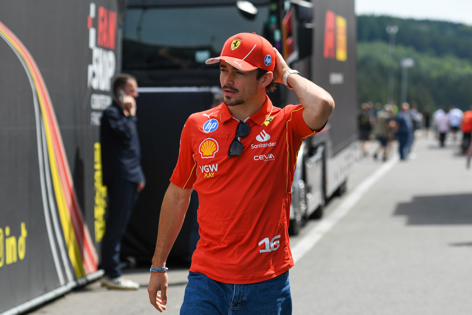 Charles Leclerc #16, Scuderia Ferrari;Formel 1 GP Spa / Belgien. Donnerstag, 25.07.2024