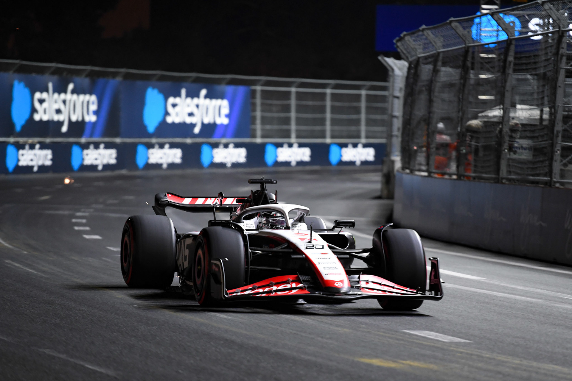 Kevin Magnussen (DEN) Haas F1 Team;Formel 1 GP USA Las Vegas. Samstag 18.11.2023