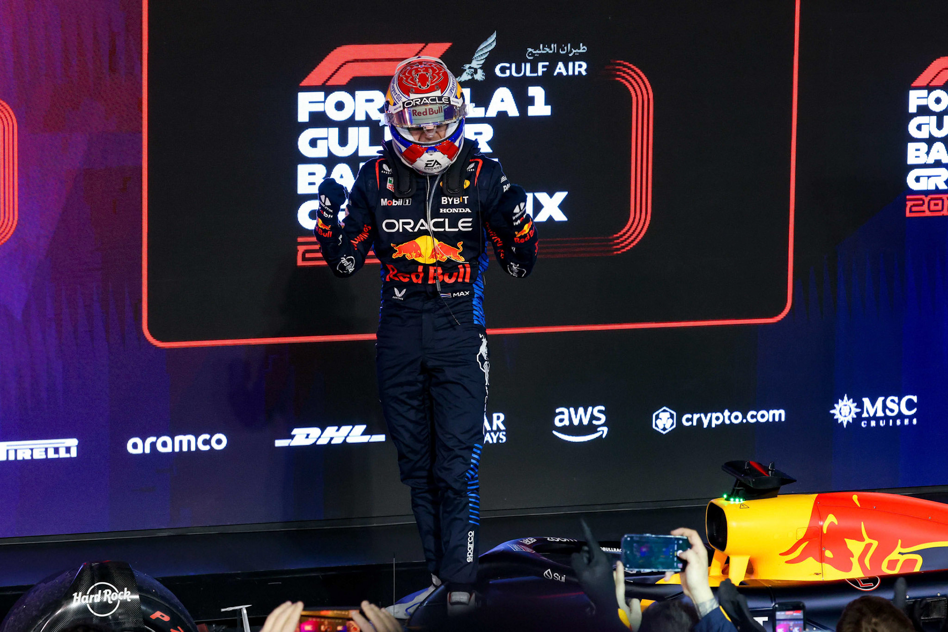 Max Verstappen #1, Oracle Red Bull Racing, winner ; Formel 1 GP Bahrain. Samstag 02.03.2024