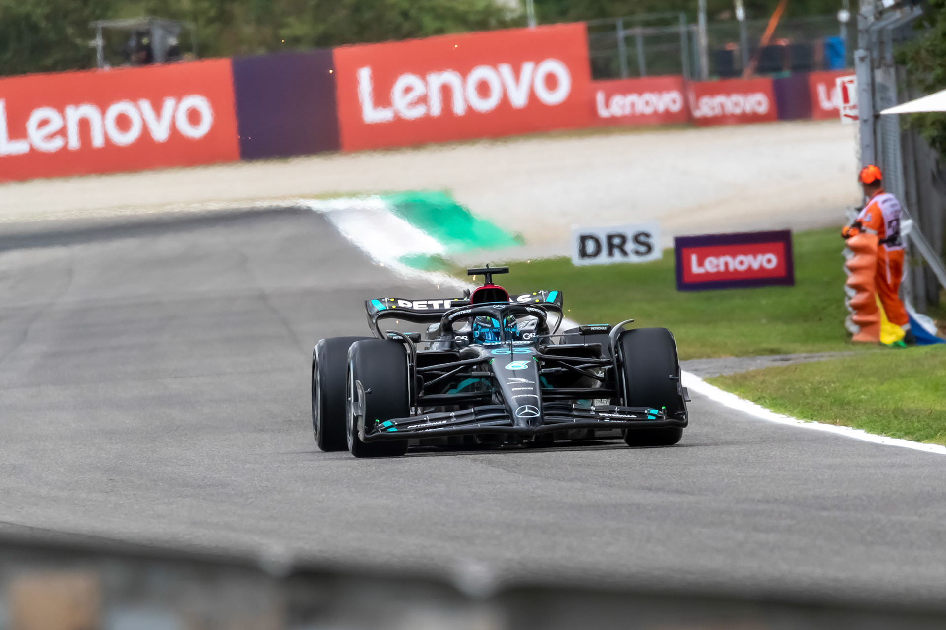 George Russell (GBR) Mercedes AMG F1 Team; Formel 1 GP Italien / Monza. Freitag, 01.09.2023