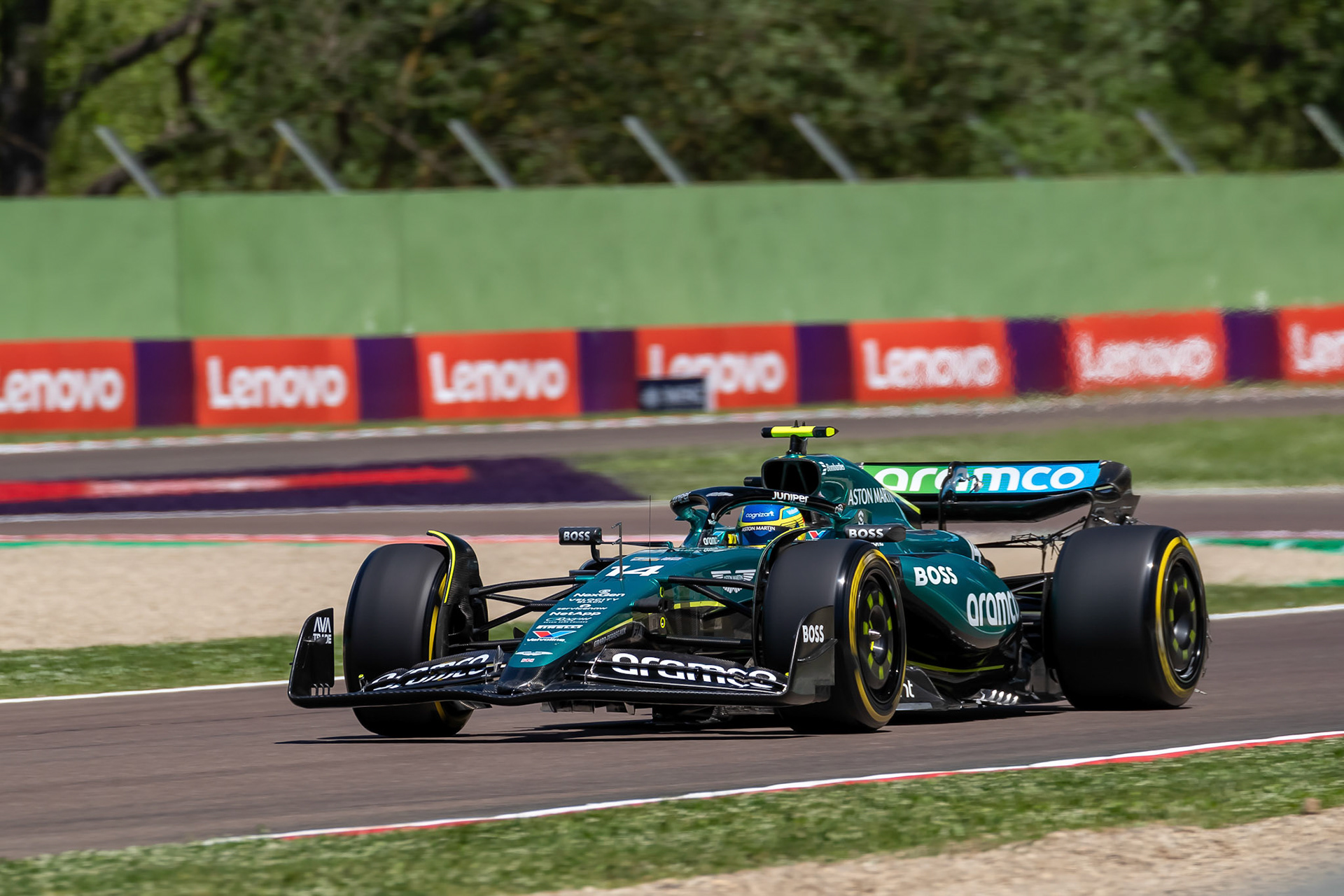 Fernando Alonso #14, Aston Martin Aramco F1 Team; F1 GP Imola / Italien Freitag, 17.05.2024