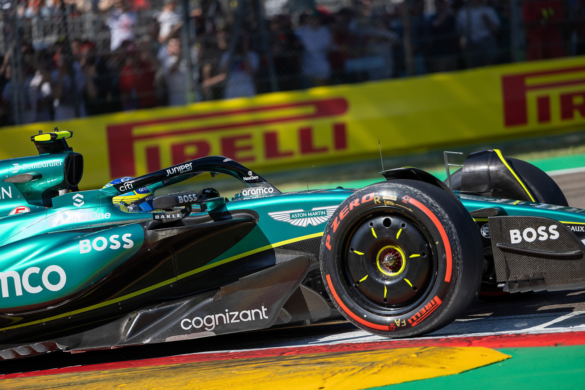 Fernando Alonso #14, Aston Martin Aramco F1 Team; F1 GP Imola / Italien Samstag, 18.05.2024