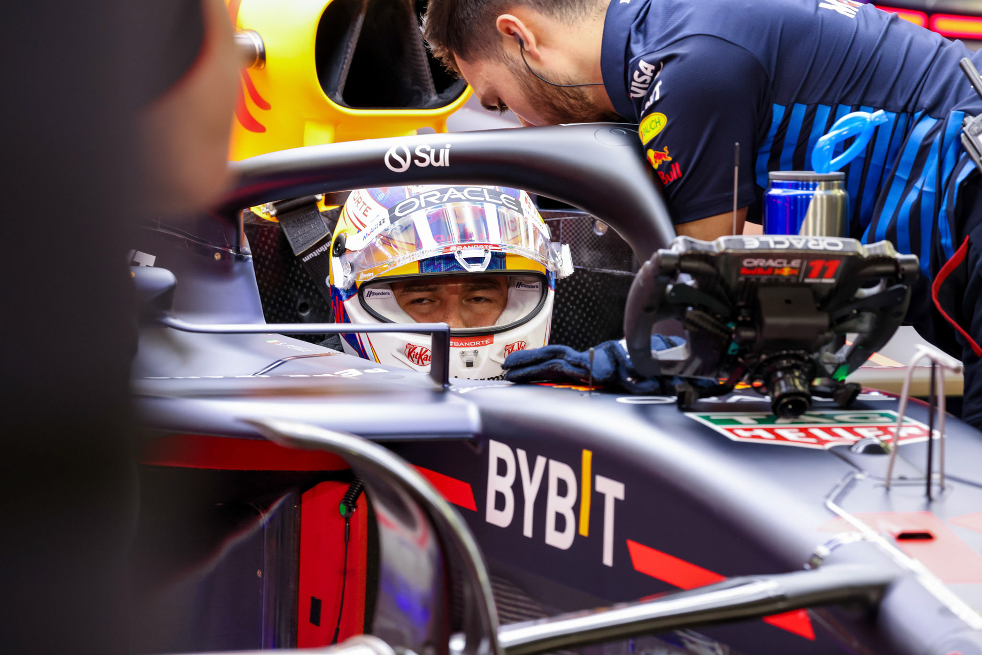 Sergio Perez #11, Oracle Red Bull Racing; Formel 1 GP Bahrain. Freitag 01.03.2024