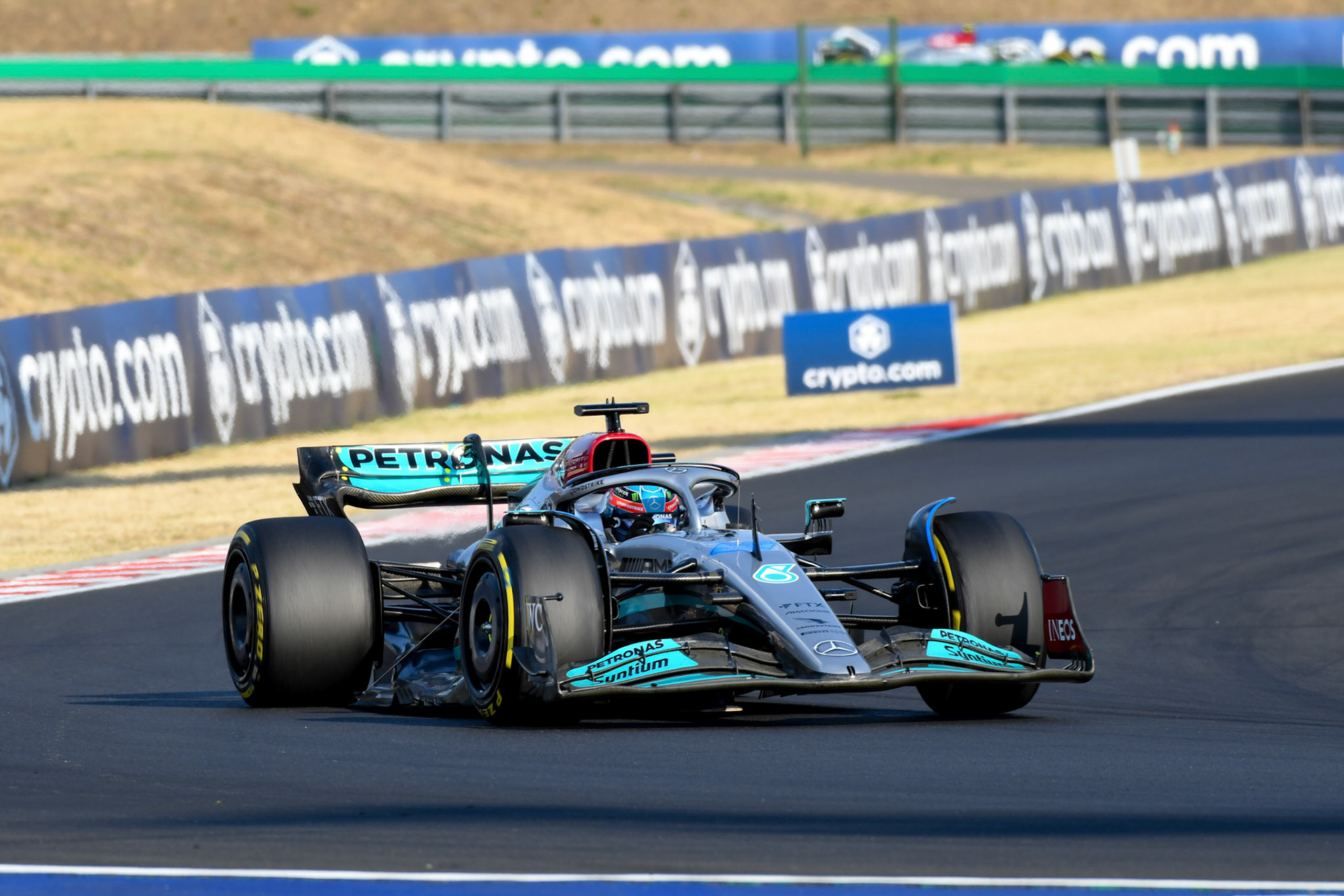 George Russell (GBR) Merceds AMG Petronas F1 Team; Formel 1 Ungarn am 29.07.2022