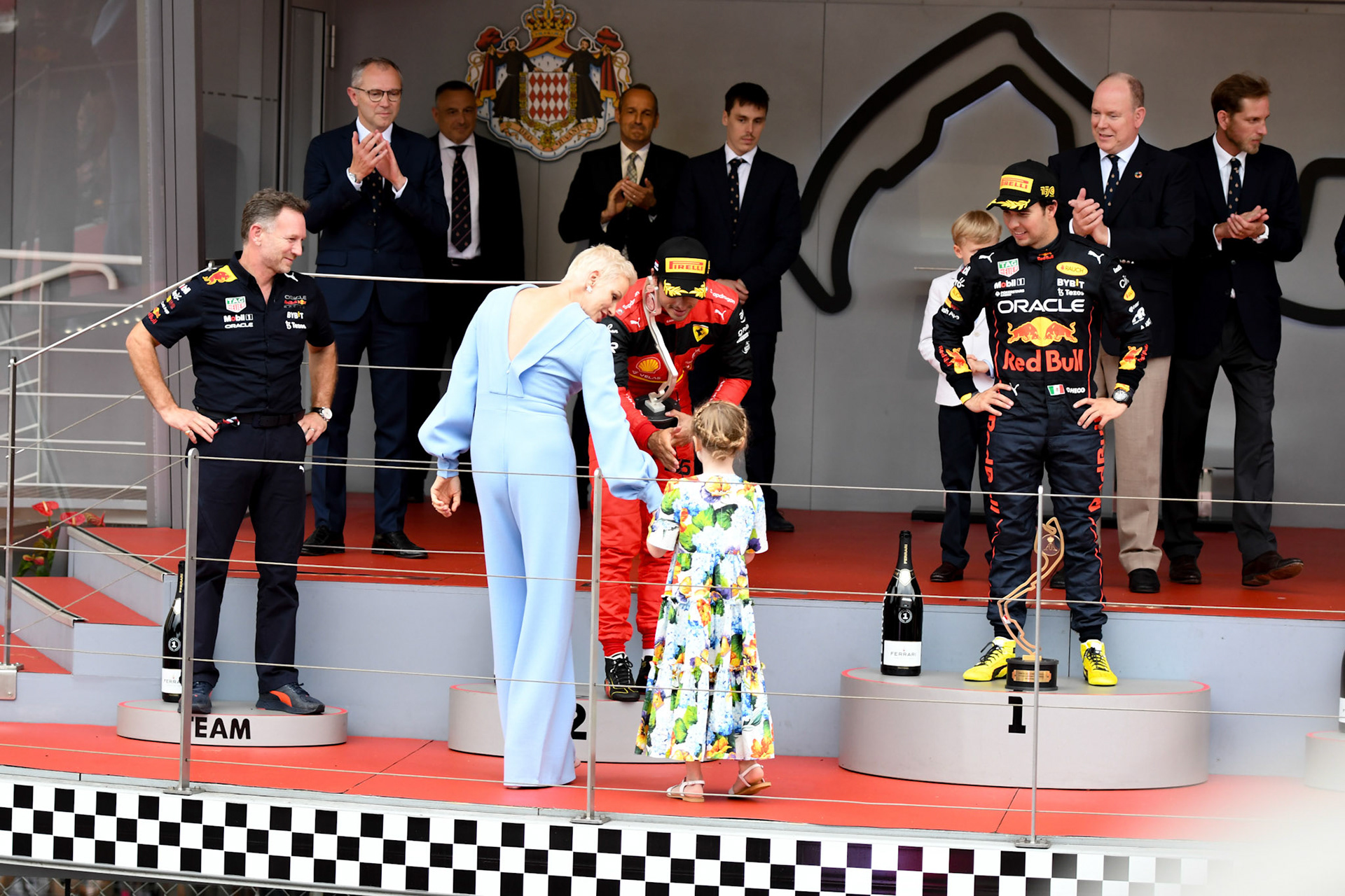 Podium; Formel 1 Monaco am 29.05.2022