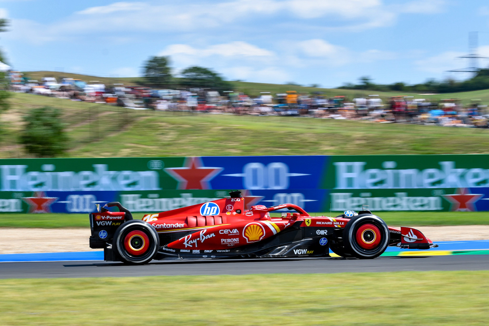 Charles Leclerc #16, Scuderia Ferrari;Formel 1 Budapest / Ungarn, 20.07.2024