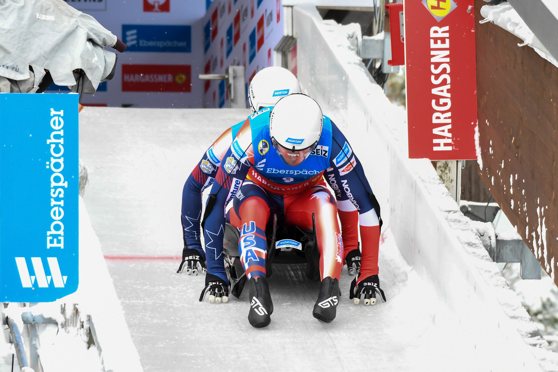 Zachary Di Gregorio, Sean Hollander, USA; Eberspächer Luge World Cup; Veltins Eisarena Winterberg 25.02.2023