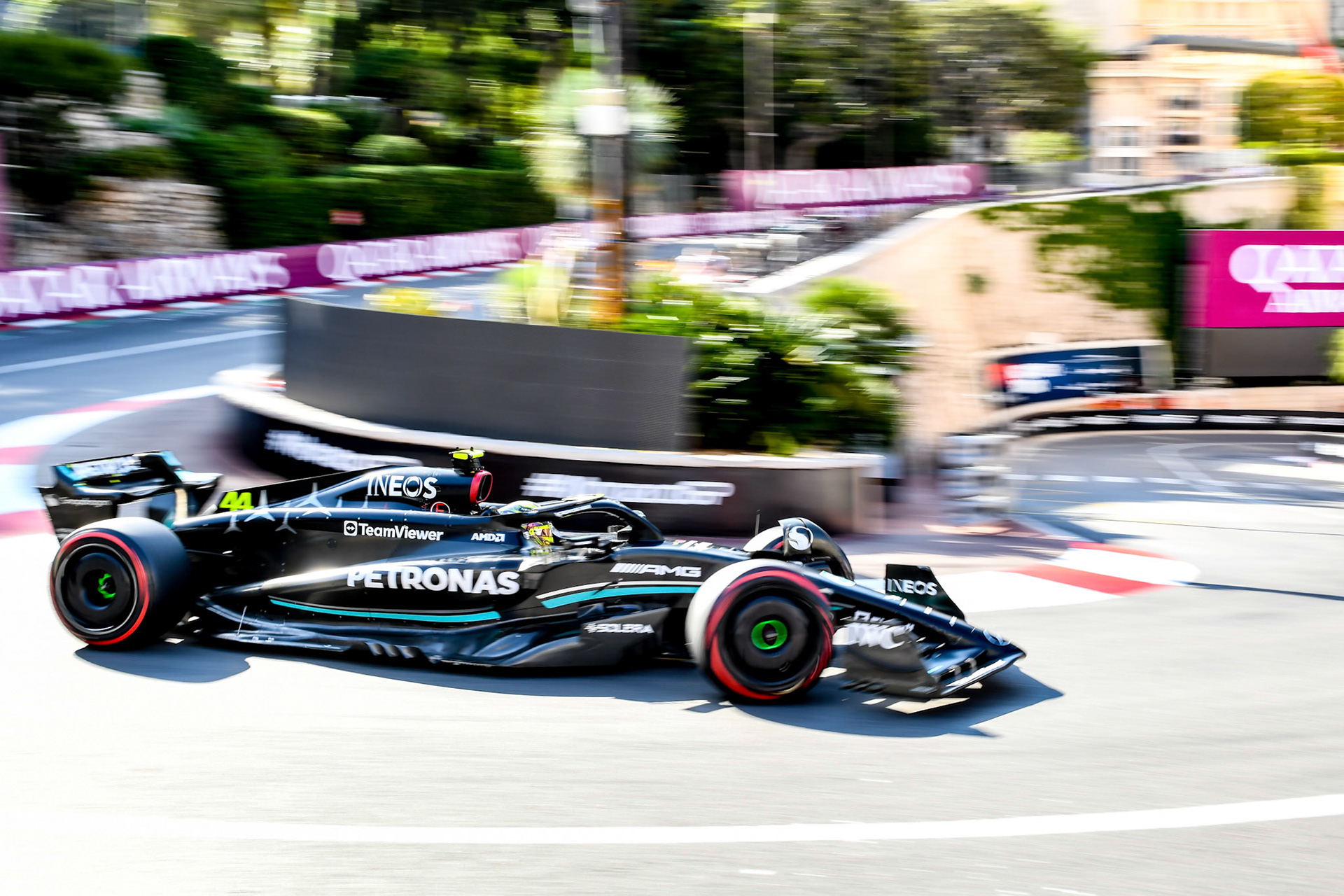 Lewis Hamilton (GBR) Mercedes AMG F1 Team; Formel 1 GP Monaco. Freitag 26.05.2023