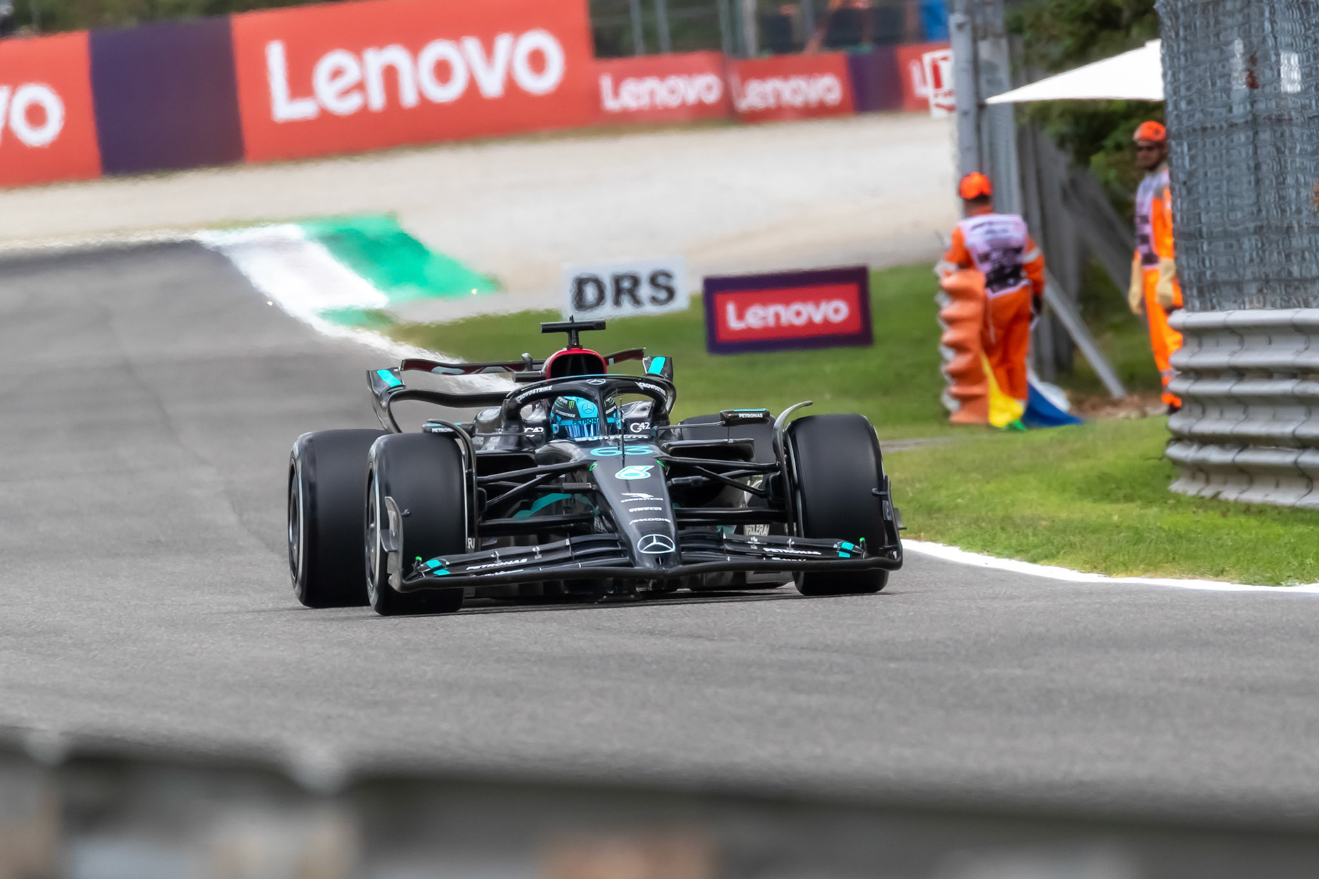 George Russell (GBR) Mercedes AMG F1 Team; Formel 1 GP Italien / Monza. Freitag, 01.09.2023