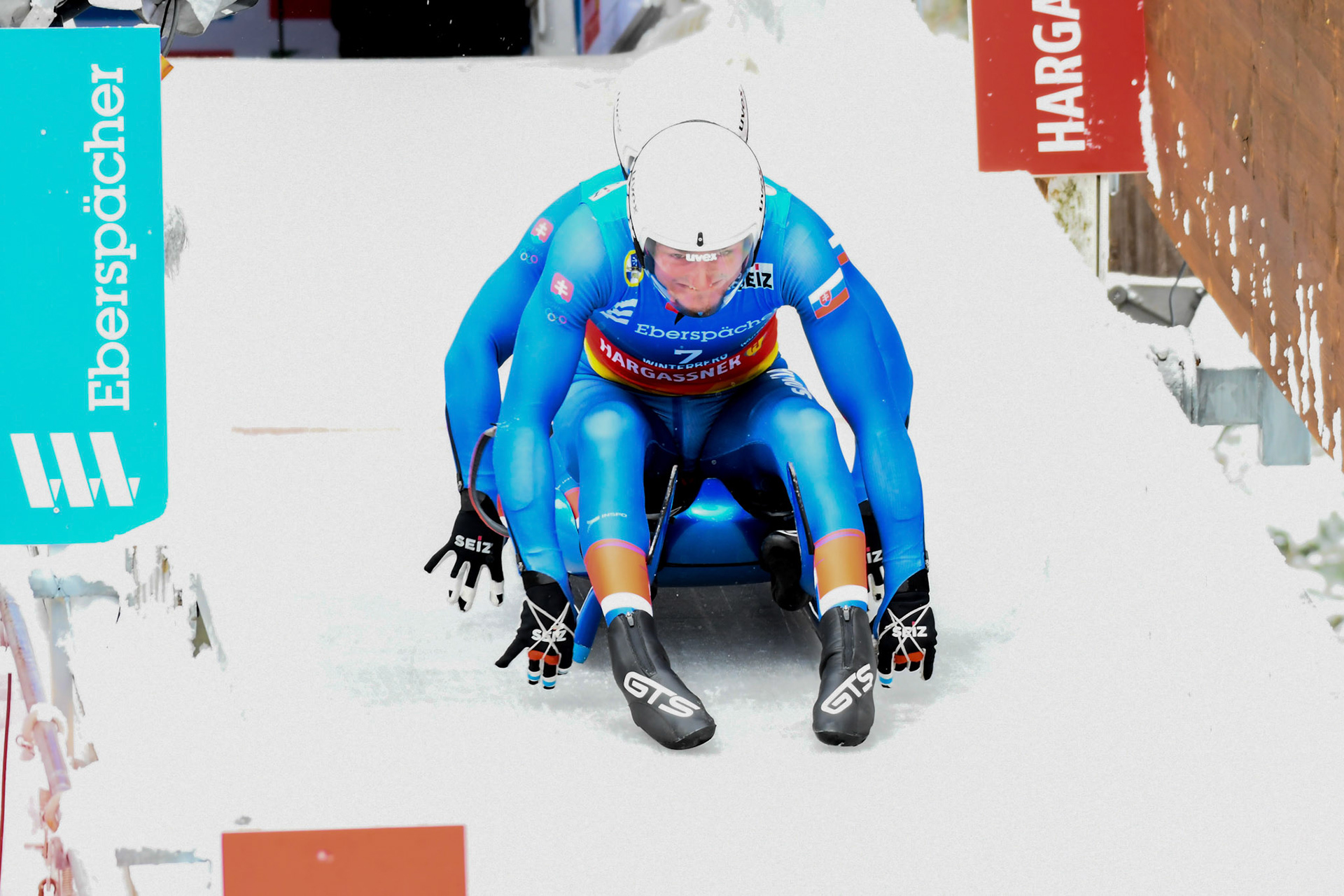 Tomas Vavercak, Matej Zmij, SVK; Eberspächer Luge World Cup; Veltins Eisarena Winterberg 25.02.2023